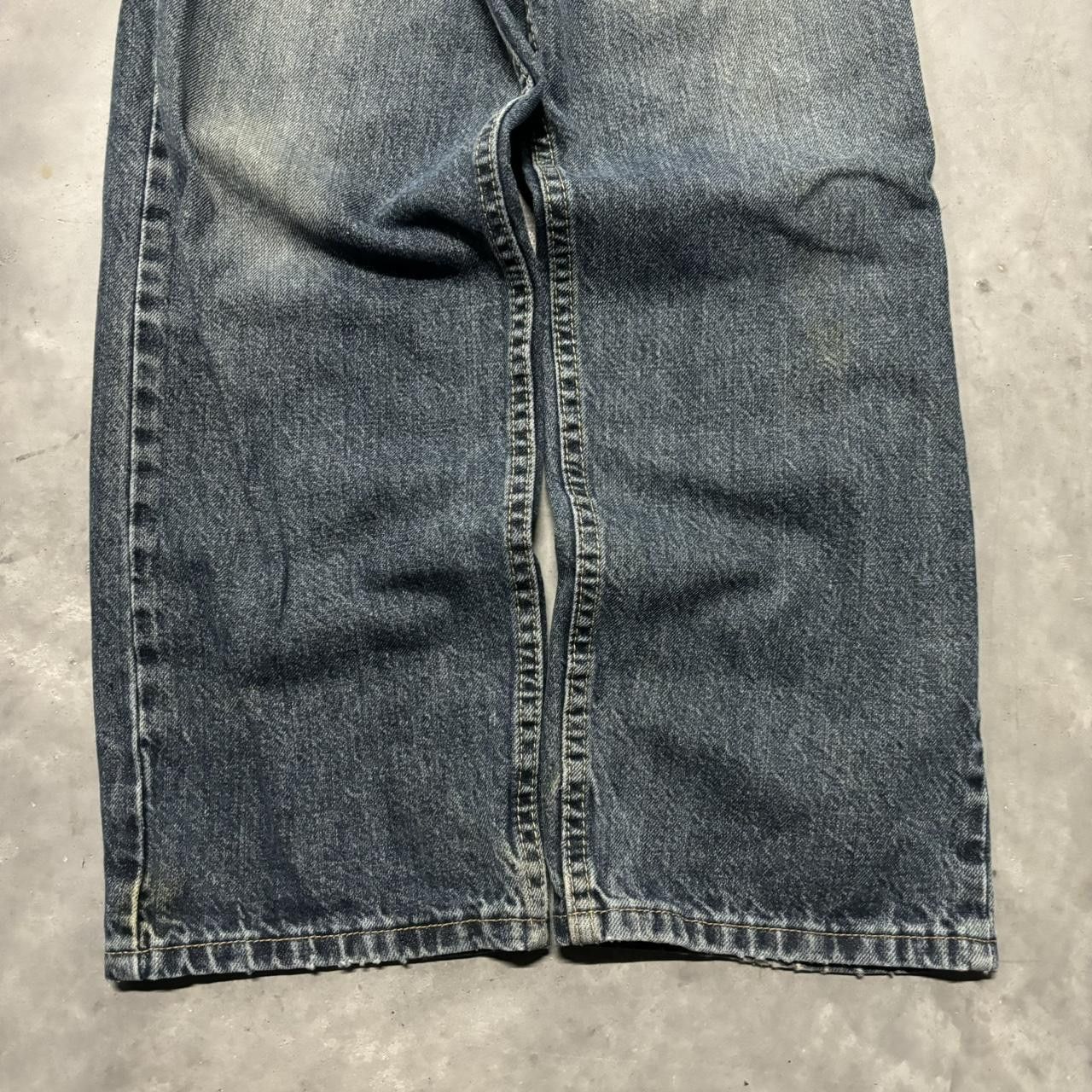 Japanese Brand × Vintage Crazy Vintage Y2K/2000s Grunge Dark Wash Denim Jeans! Size US 36 / EU 52 - 6 Thumbnail