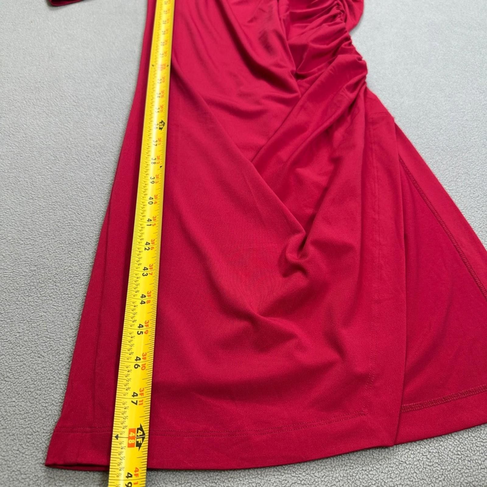 Other NWT Marciano Guess Dress S Magenta Long Sleeve Ruched Bodyco Size S / US 4 / IT 40 - 5 Thumbnail