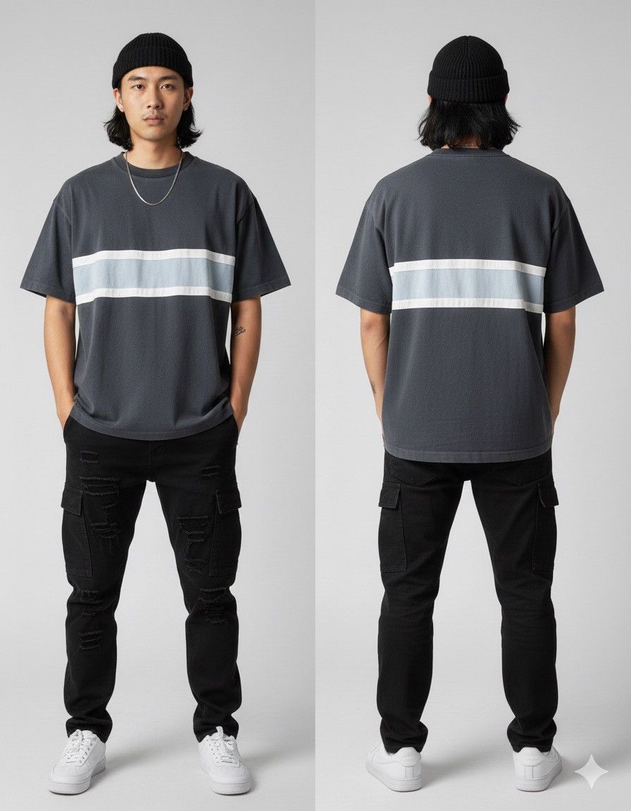 Stussy 🔥Vintage Stussy Centre Stripe Made In Usa Size US XL / EU 56 / 4 - 1 Thumbnail