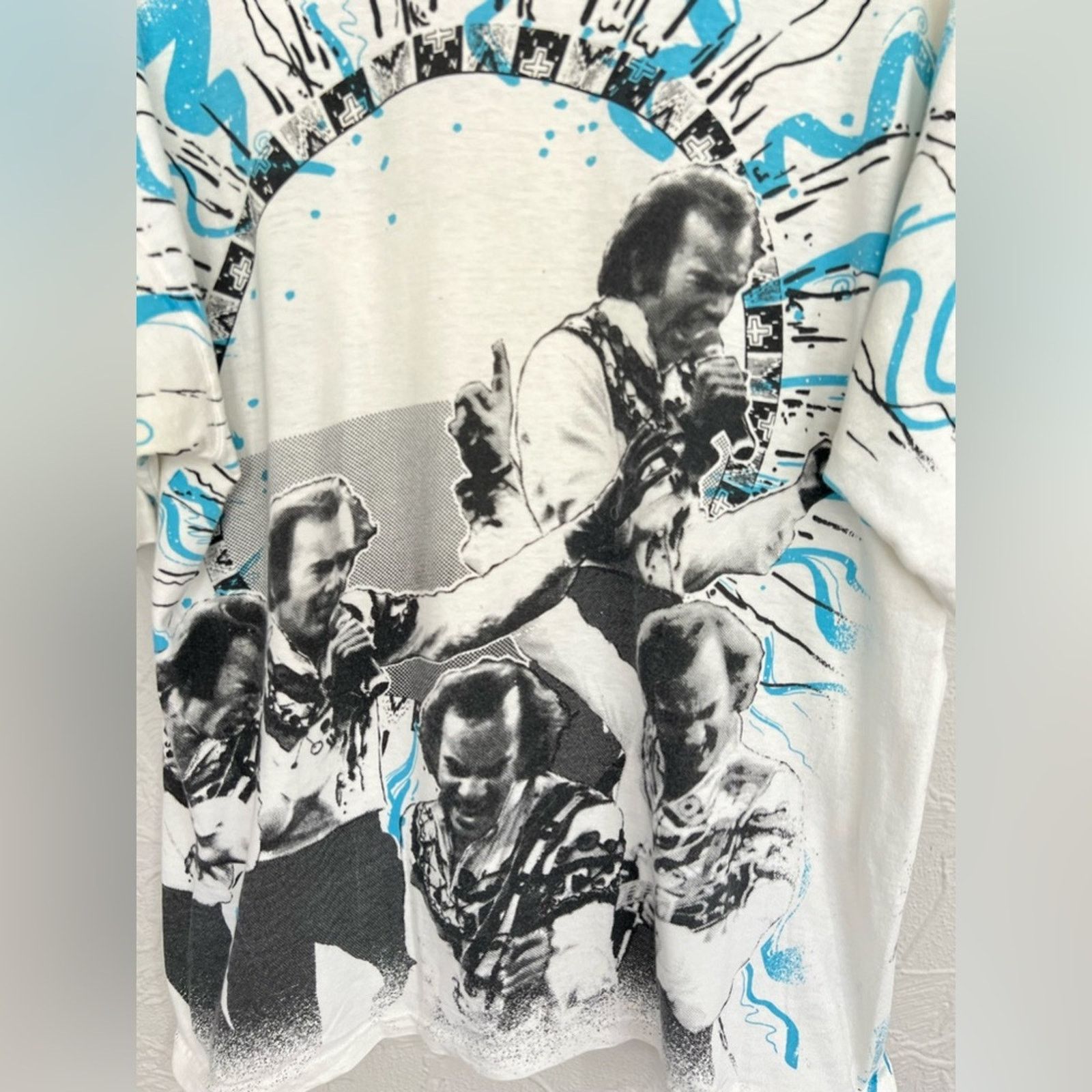 Band Tees Vintage Neil Diamond Shirt Tour Band Tee AOP 90s RARE USA Size US XL / EU 56 / 4 - 6 Thumbnail