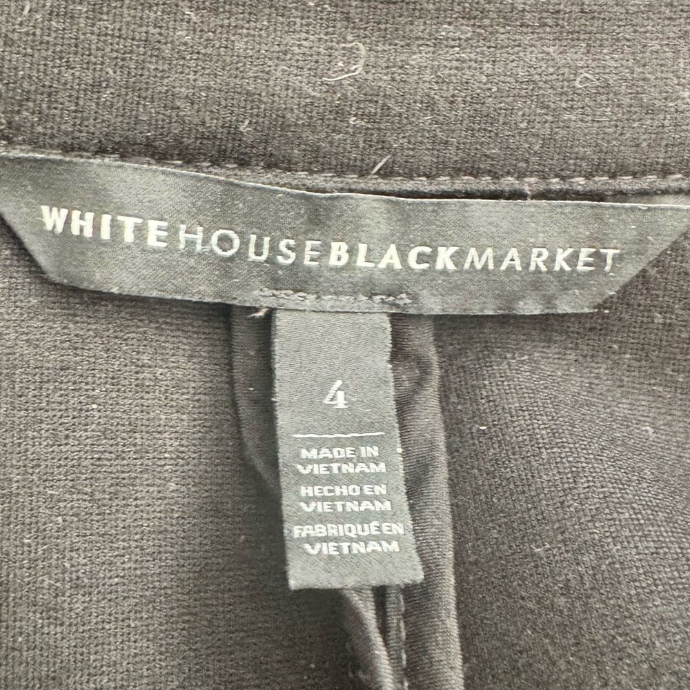 White House Black Market White House Black Market Size 4 Black Jacket Blazer Size S / US 4 / IT 40 - 4 Thumbnail
