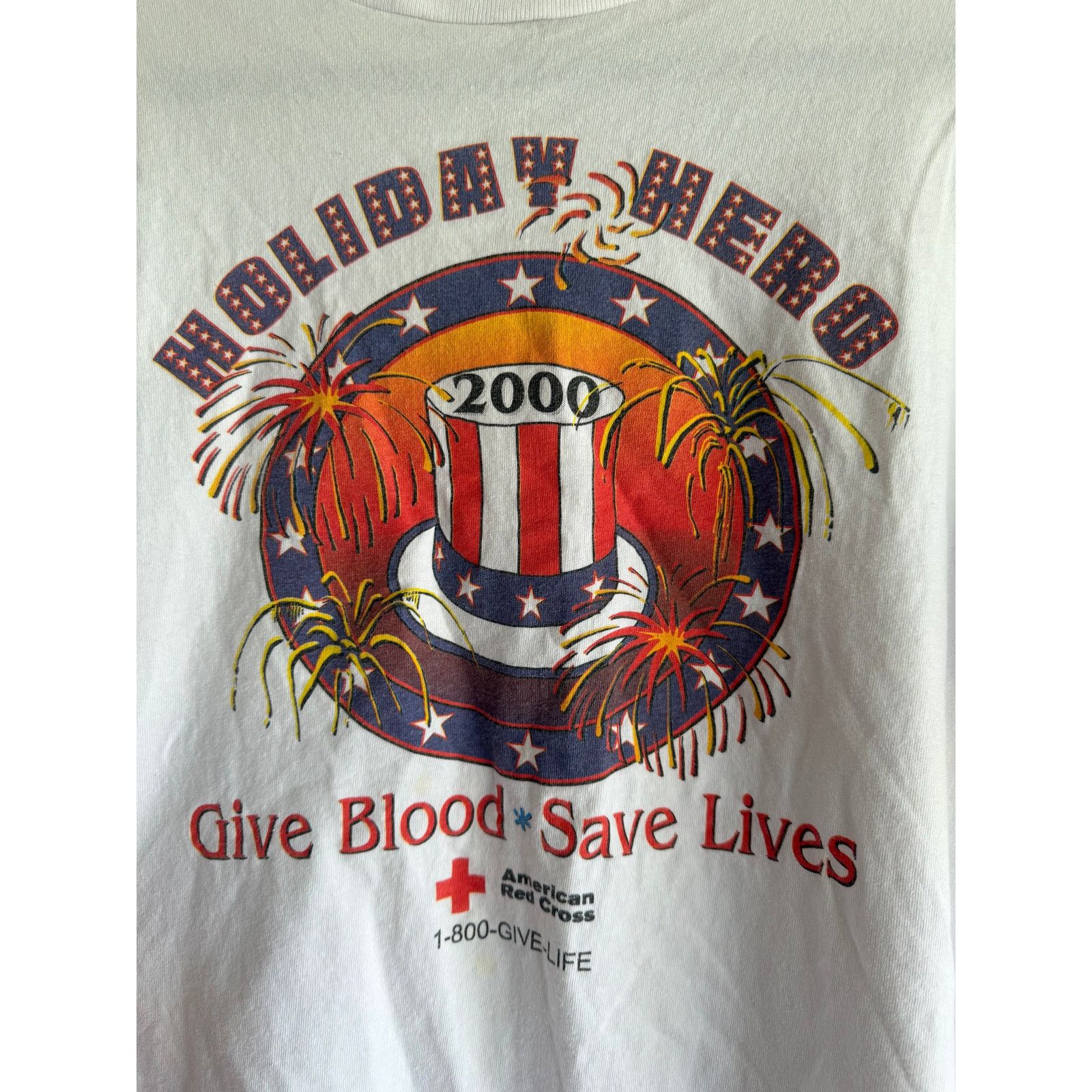 Vintage Vintage Y2K 2000 American Red Cross Tee XL USA Size US XL / EU 56 / 4 - 4 Thumbnail