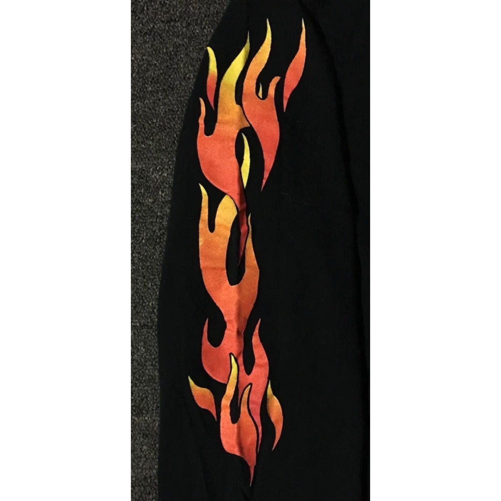 Vintage VINTAGE Arizona Casino Faded Flames Long Sleeve Shirt M Black 90s Grunge Biker Punk Skate CKY Harley Motorcycle USA 80s 90s pagm? Size US M / EU 48-50 / 2 - 4 Thumbnail