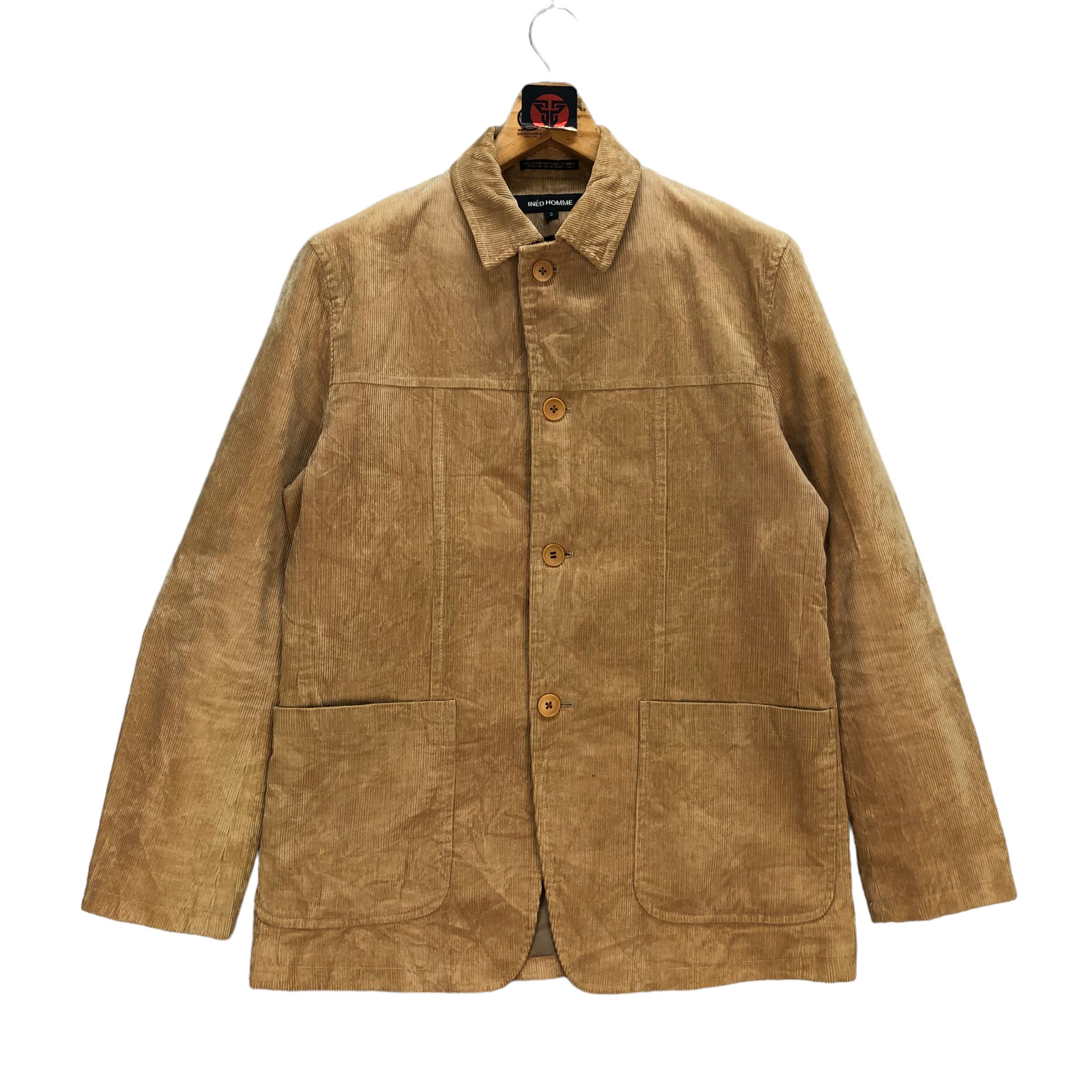Japanese Brand INED HOMME CORDUROY JACKET #7364-134 Size US S / EU 44-46 / 1 - 1 Thumbnail
