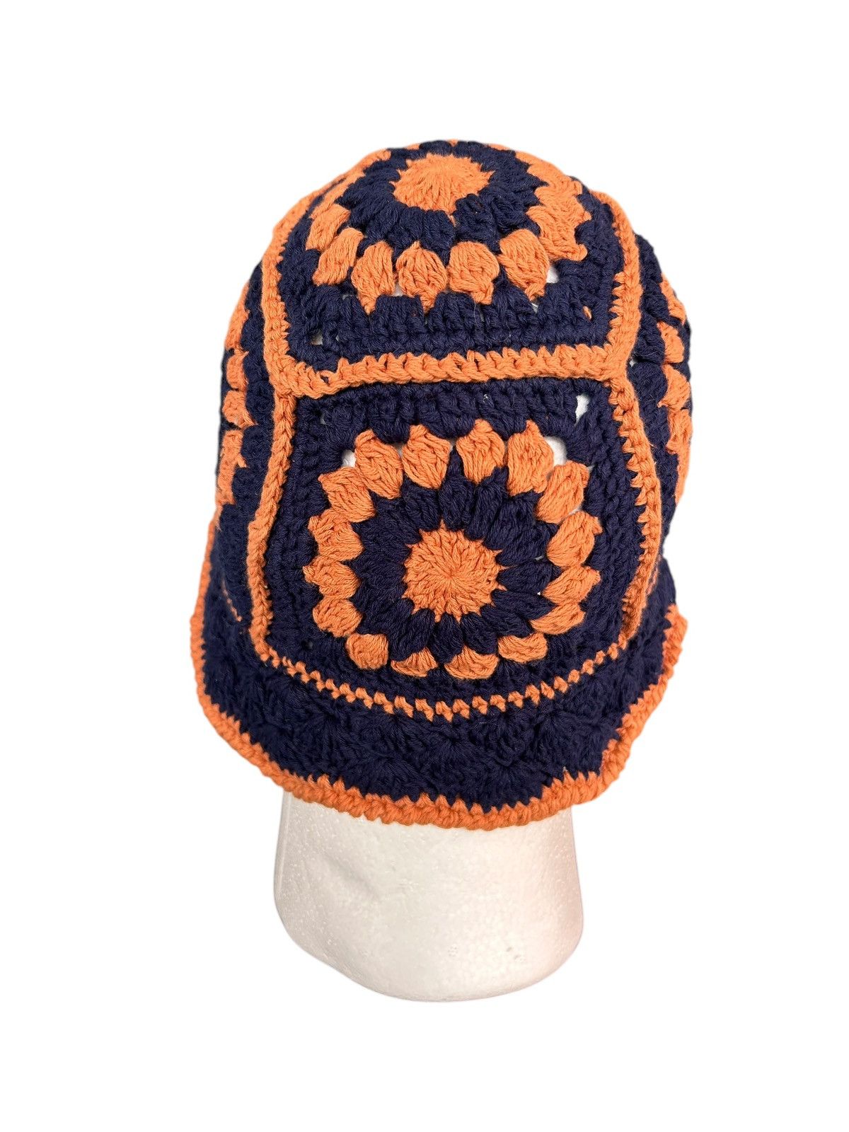 Japanese Brand × Vintage Crochet Knitted handmade Hats Rare ☠️☠️ Size ONE SIZE - 3 Thumbnail