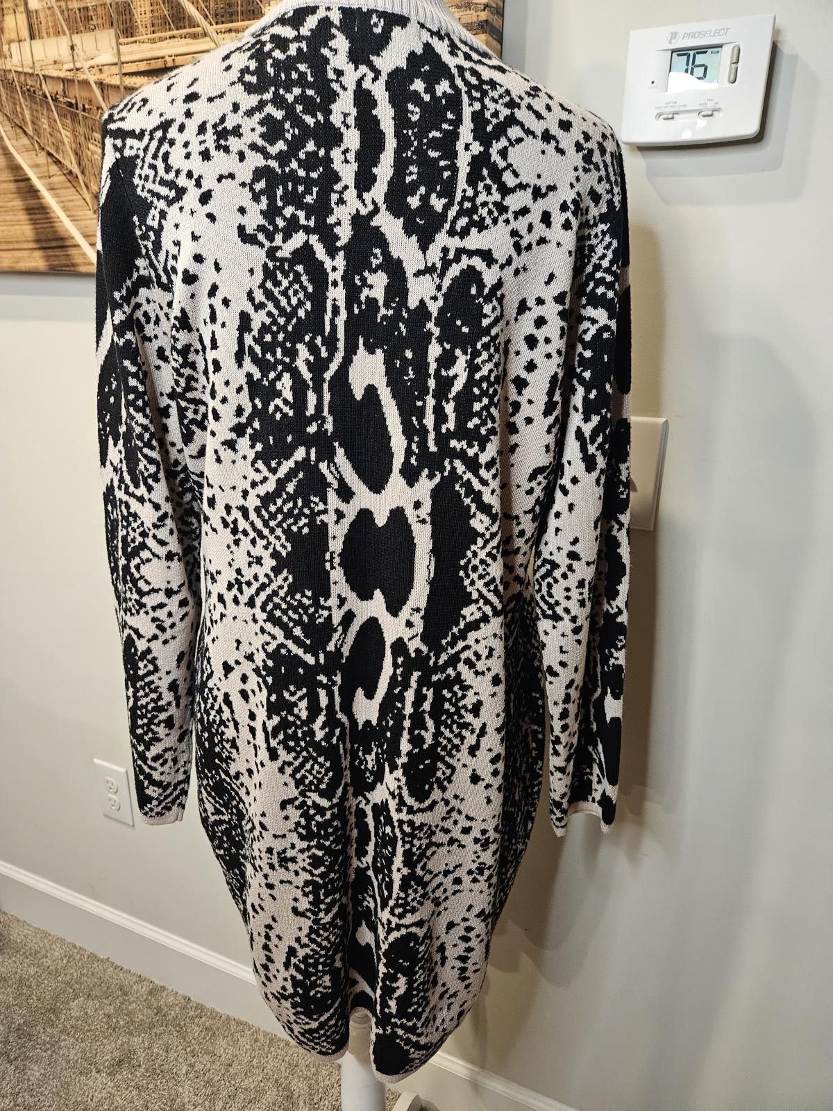 Designer Caren Sport Animal Print Sweater Dress #49 Size XL / US 12-14 / IT 48-50 - 3 Thumbnail