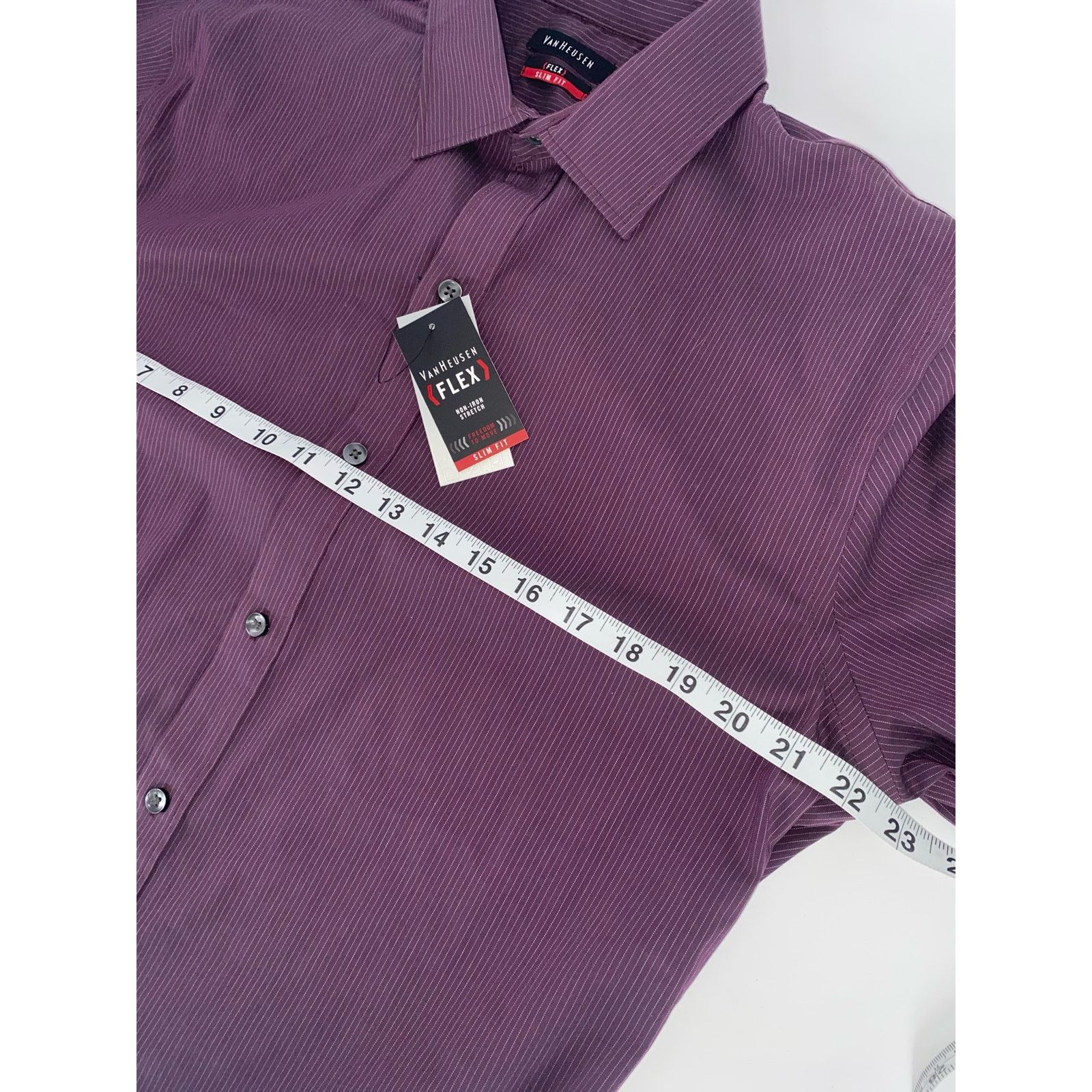 Van Heusen NWT Van Heusen Mens Dress Shirt Size US M / EU 48-50 / 2 - 6 Thumbnail