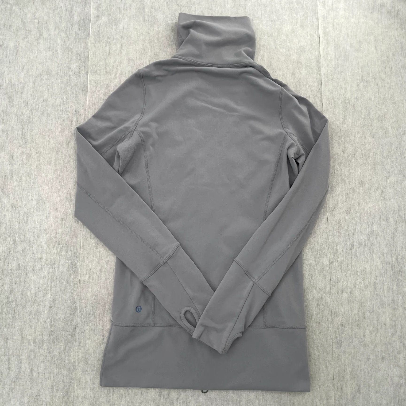 Lululemon Lululemon Scuba Jacket Womens 4 Gray Full Zip Funnel Neck Athletic Activewear Size S / US 4 / IT 40 - 2 Thumbnail