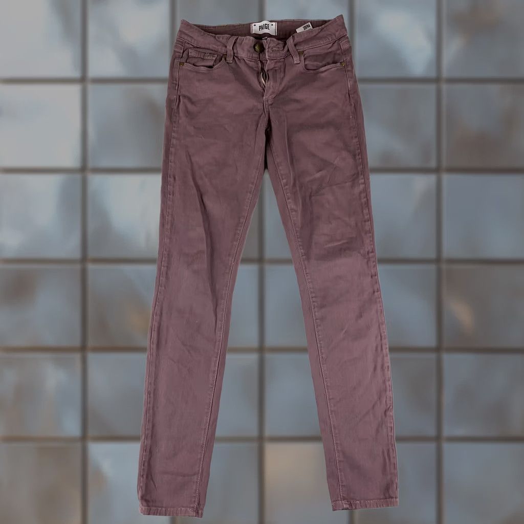 Paige Paige Womens Verdugo Skinny Jeans Purple Size 27 26x29 Size 27" / US 4 / IT 40 - 1 Thumbnail