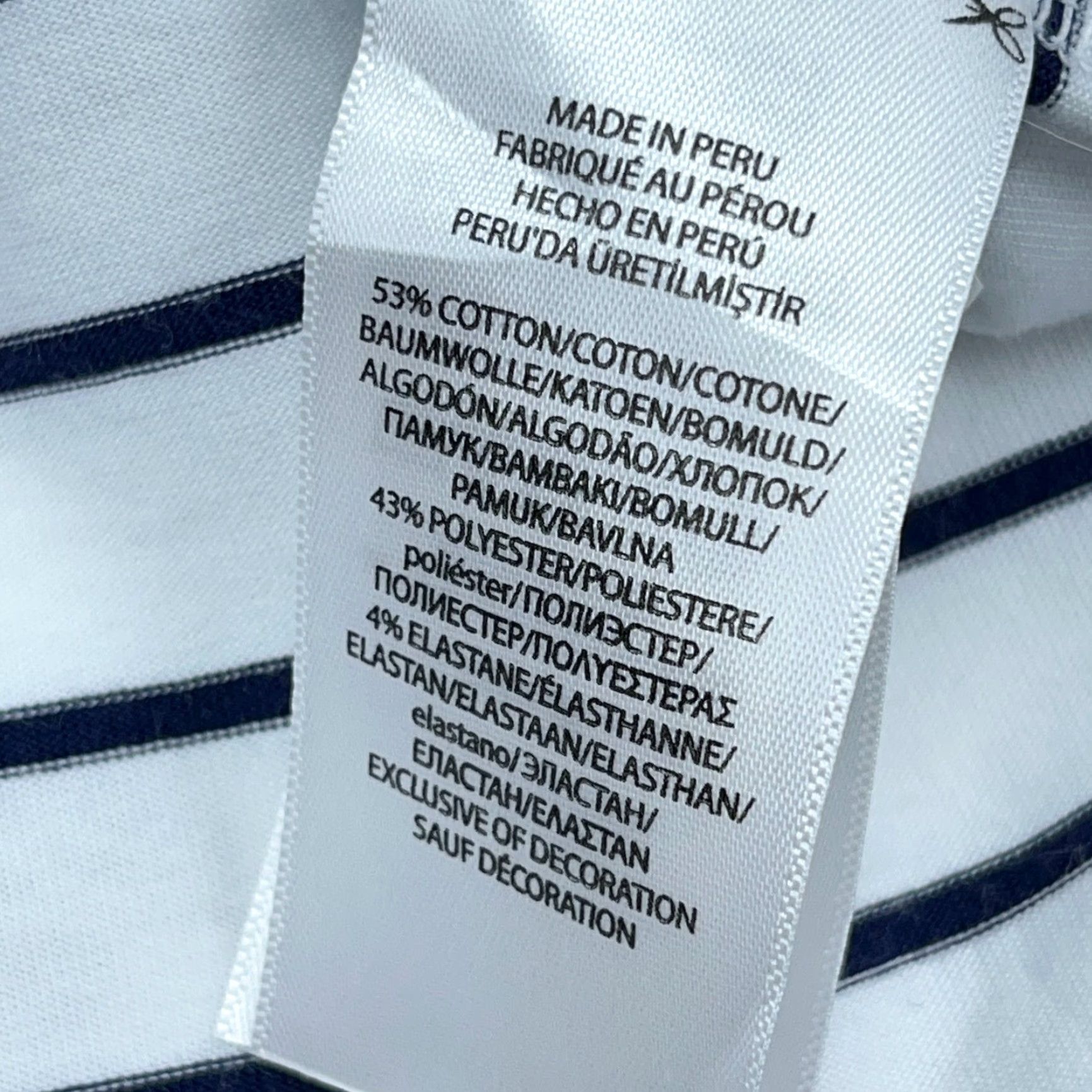 Ralph Lauren Ralph Lauren Polo Shirt Men XL White Blue Striped Soft Touch Golf Wicking Adult Polo Golf Shirt Men XL White Striped Size US XL / EU 56 / 4 - 5 Thumbnail