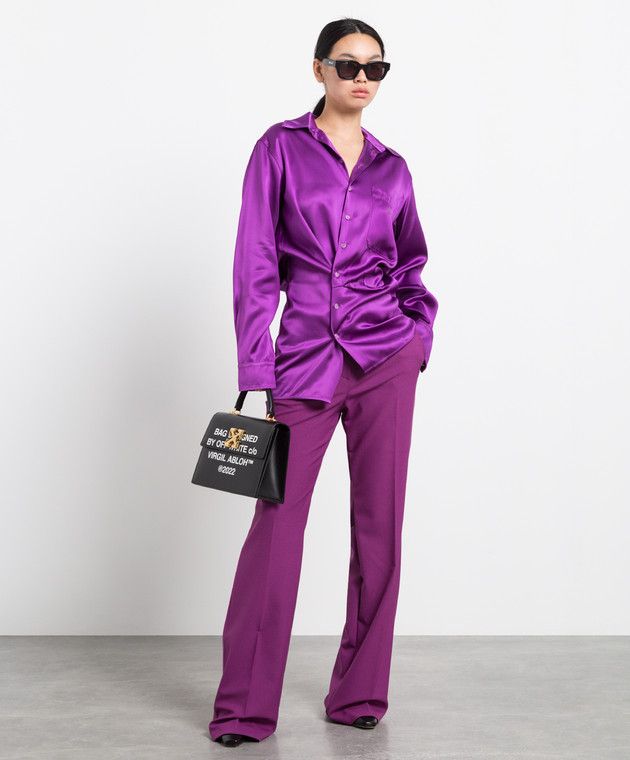Off-White o1y1225 Mini Dress in Mauve Size L / US 10 / IT 46 - 5 Thumbnail