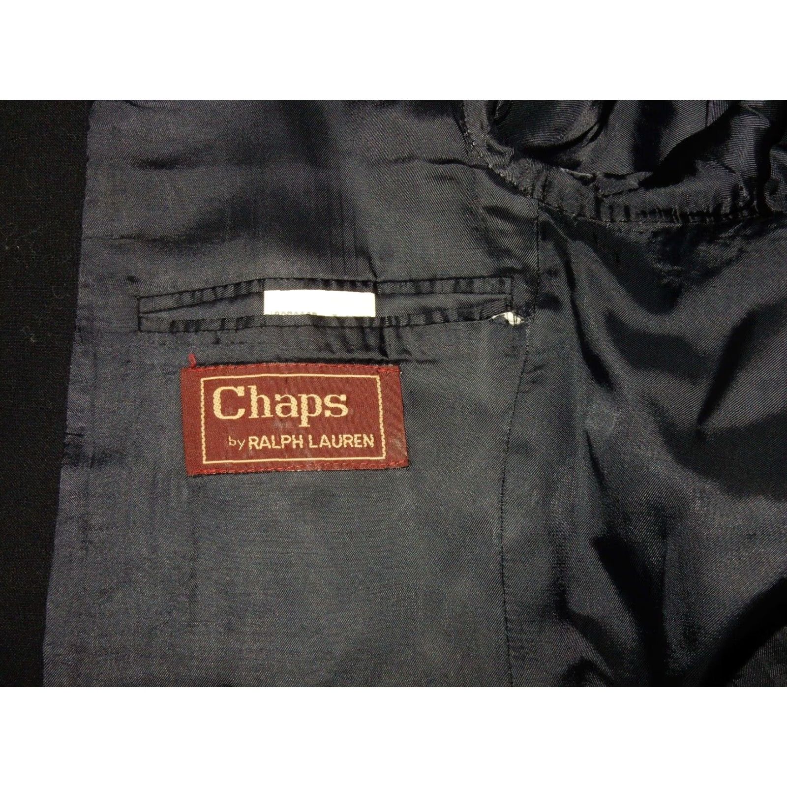 Chaps VINTAGE Chaps Men's Wool Blazer Size 42R Blue Single Vent 90s Size 42R - 7 Thumbnail
