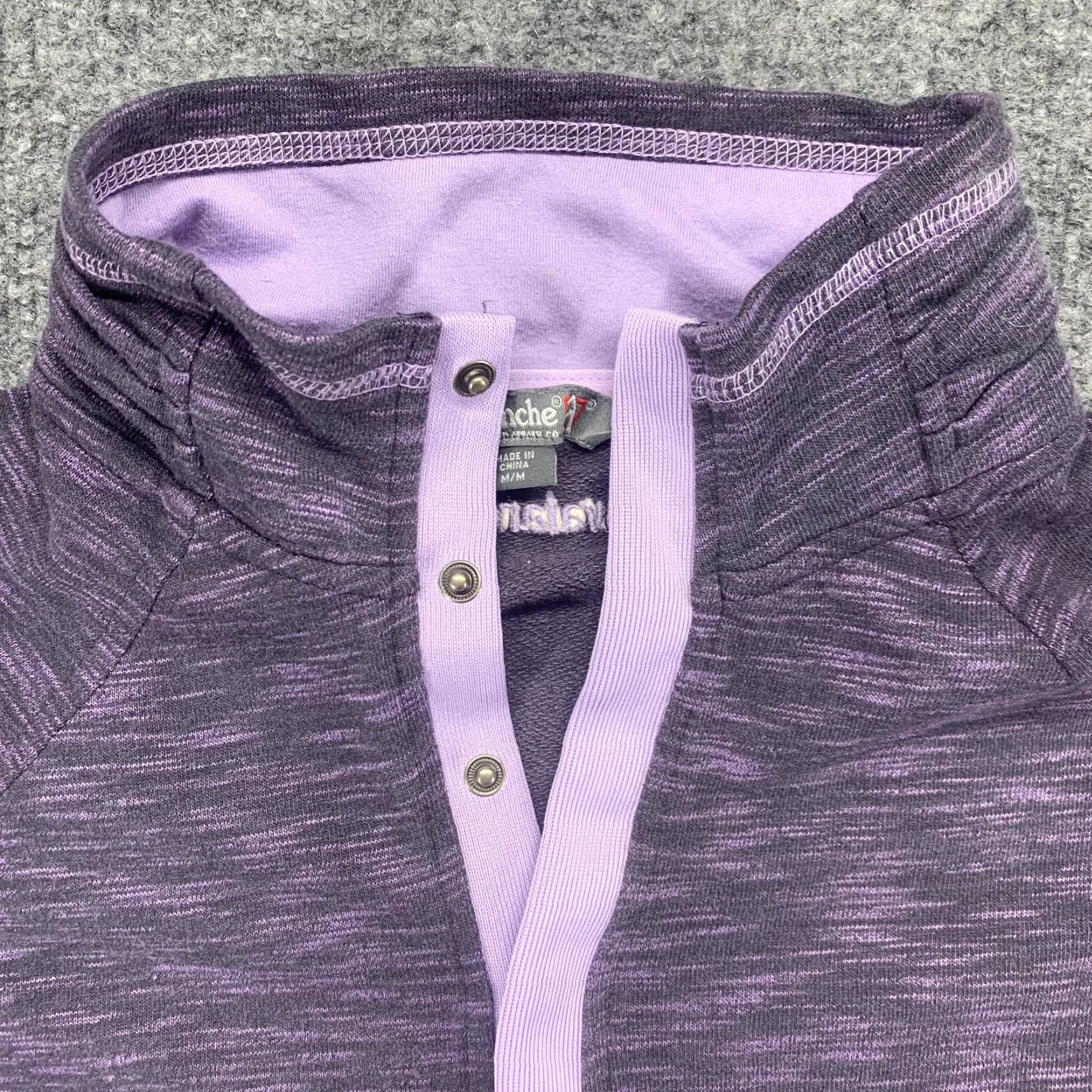 Avalanche Avalanche Sweatshirt Womens Medium Purple Loma Snap Neck Pullover Sweater Active Size M / US 6-8 / IT 42-44 - 4 Thumbnail