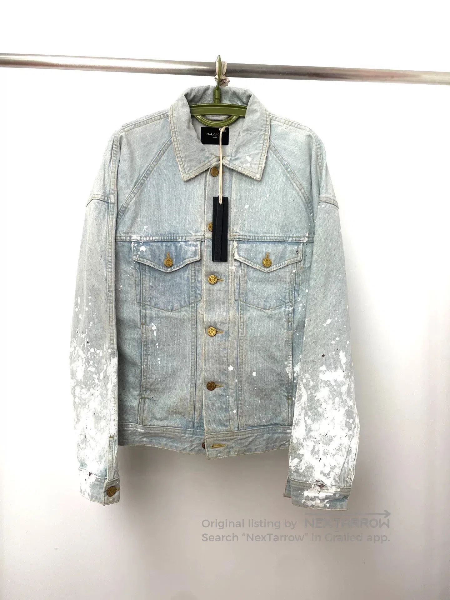 Fear of God Fear of God 5TH Splatter Denim Jacket. Size US S / EU 44-46 / 1 - 1 Thumbnail