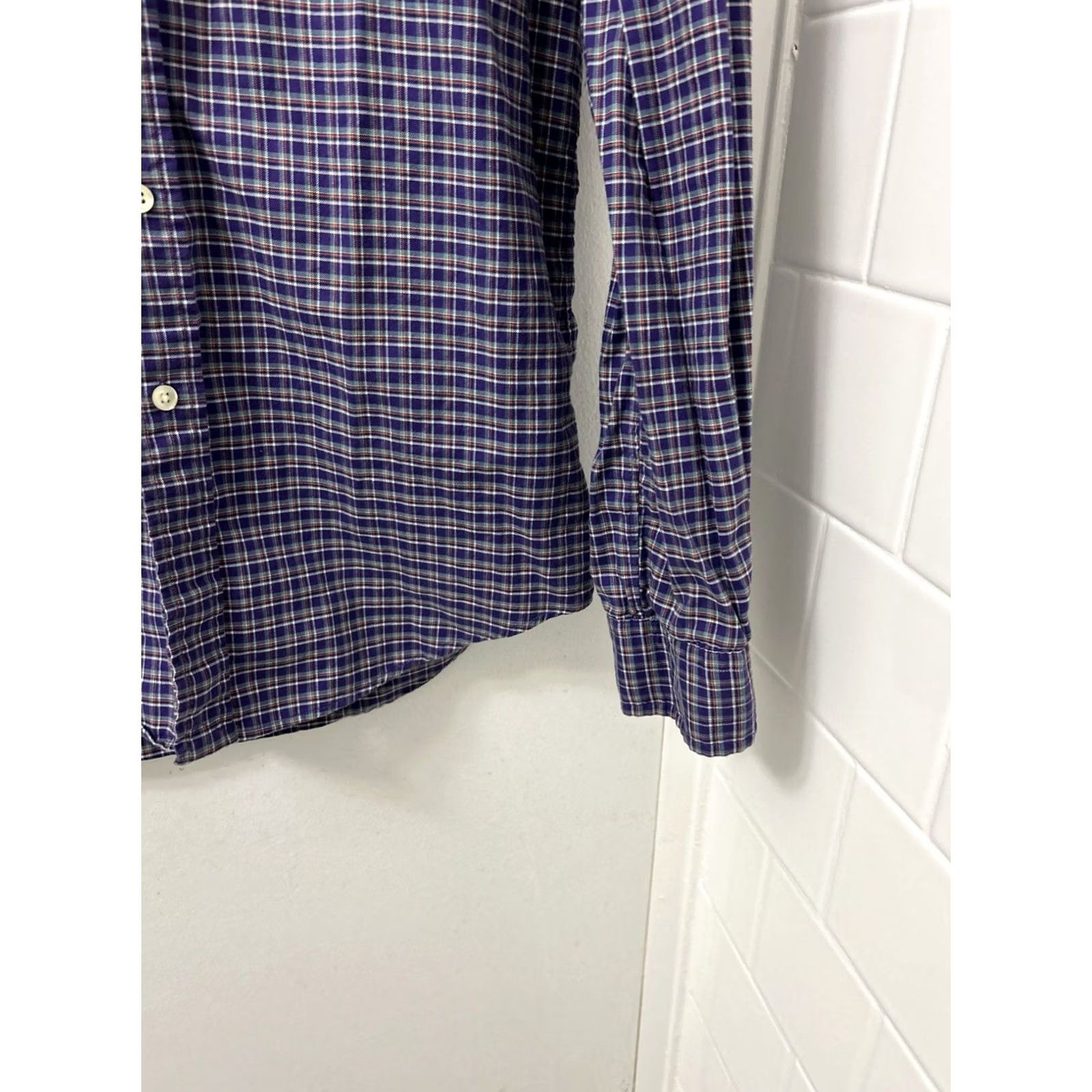 Ralph Lauren Ralph Lauren Shirt Mens Small Purple Plaid Slim Fit Button-Down Green Pony L/S Size US S / EU 44-46 / 1 - 6 Thumbnail