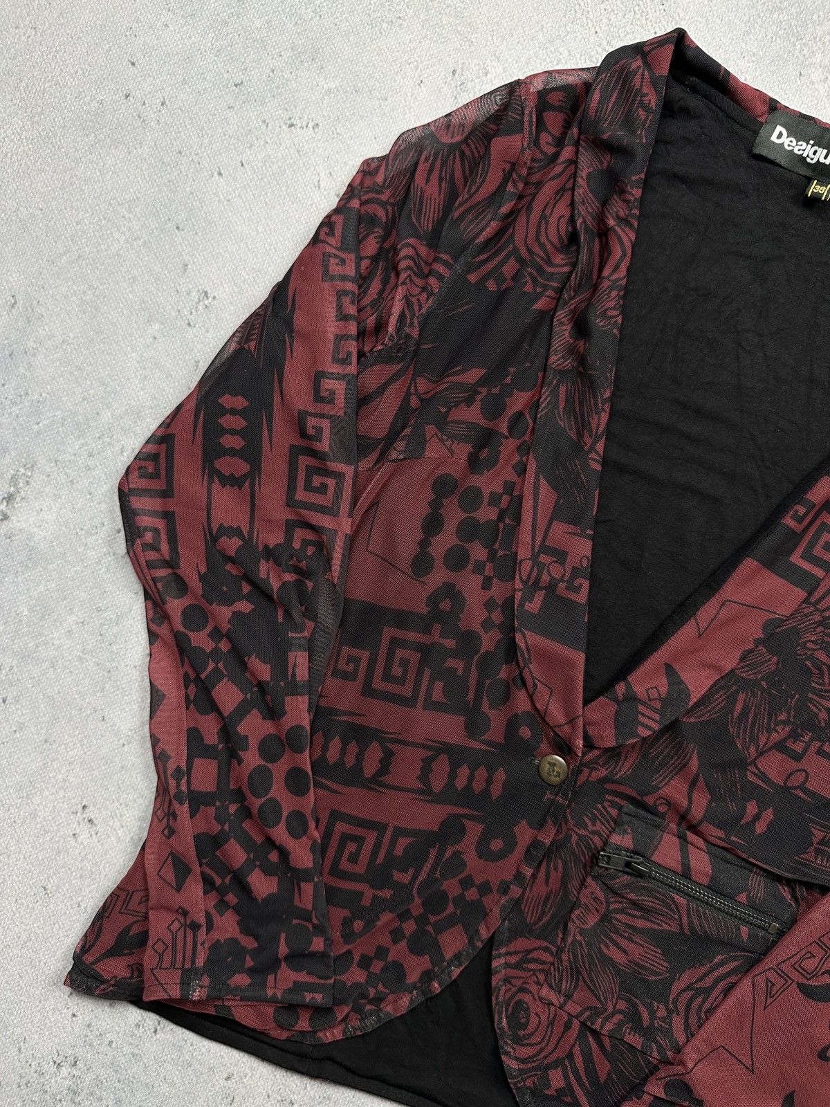If Six Was Nine Desigual by Christian Lacroix mesh Merilyn Monroe Blazer 00s Size S / US 4 / IT 40 - 3 Thumbnail