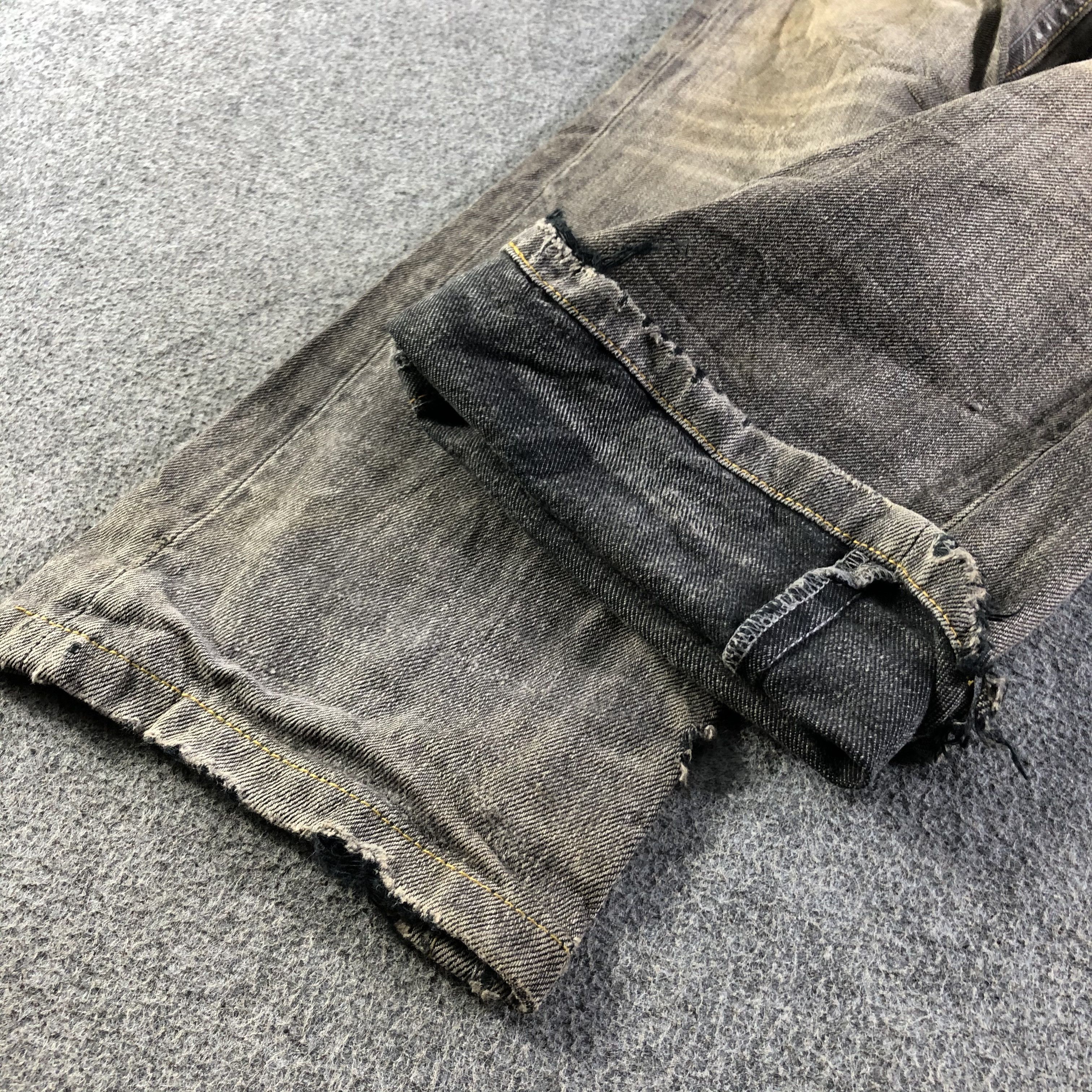 Japanese Brand Vintage Distress Flare Jeans-J4570 Size US 28 / EU 44 - 6 Thumbnail