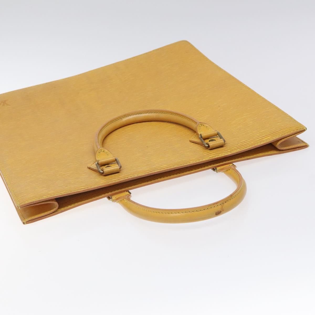 Louis Vuitton LOUIS VUITTON Epi Sac Plat Hand Bag Yellow M52079 Size ONE SIZE - 6 Thumbnail