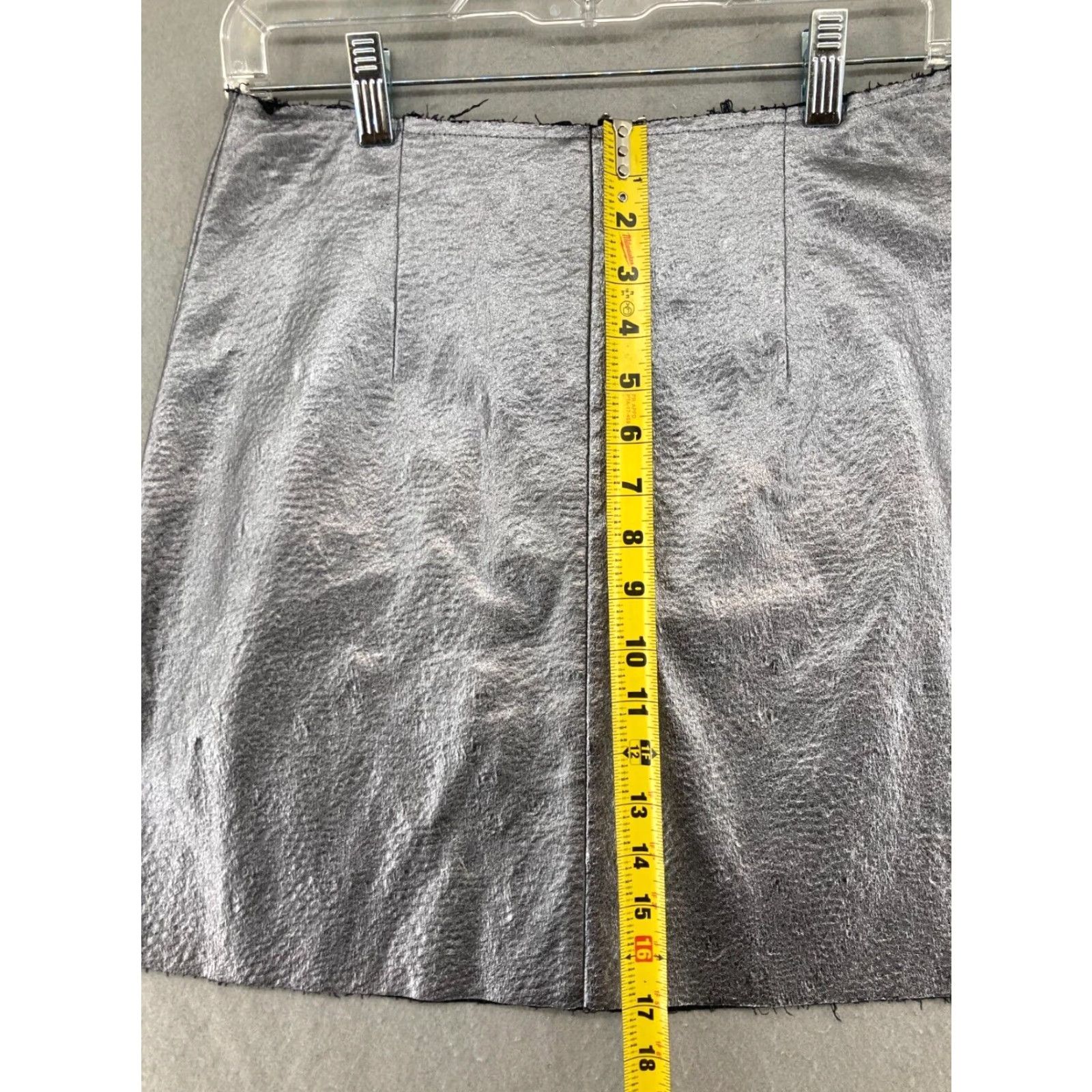 Sam Edelman Sam Edelman Skirt Women 4 A-Line Stretch Silver Cotton Blend Short High Rise Vintage No Size 27" / US 4 / IT 40 - 4 Thumbnail
