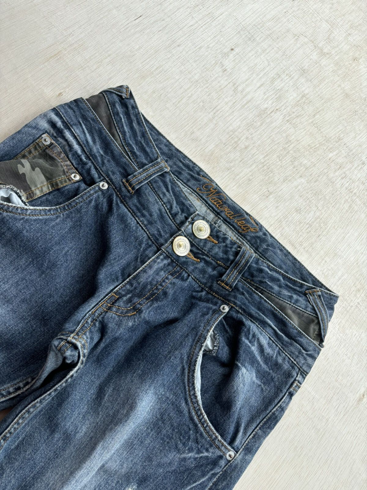 Hysteric Glamour × If Six Was Nine × Japanese Brand Distressed Denim Natural Leat Ifsixwasnine Style Jeans Size US 30 / EU 46 - 6 Thumbnail