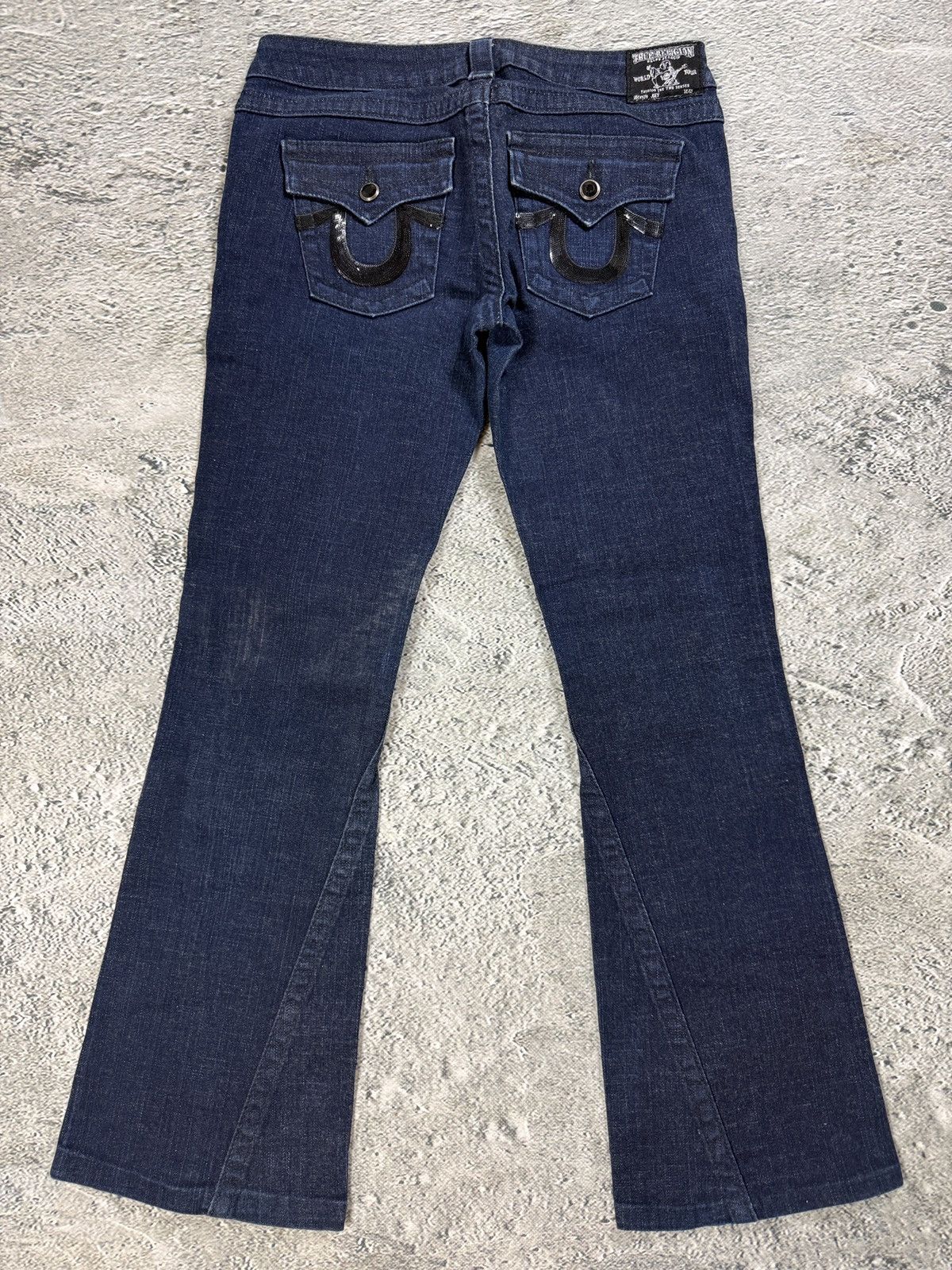 True Religion True Religion flared Joey jeans vintage navy black Size 28" / US 6 / IT 42 - 1 Thumbnail