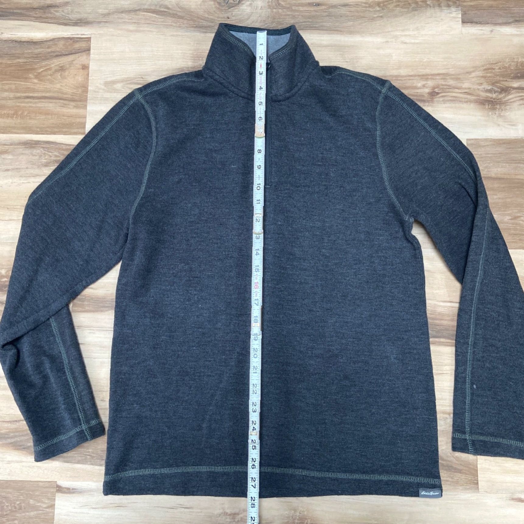 Eddie Bauer VINTAGE Eddie Bauer Sweater Mens Small 1/4 Zip Mock Neck Gray Long Sleeve Size US S / EU 44-46 / 1 - 6 Thumbnail