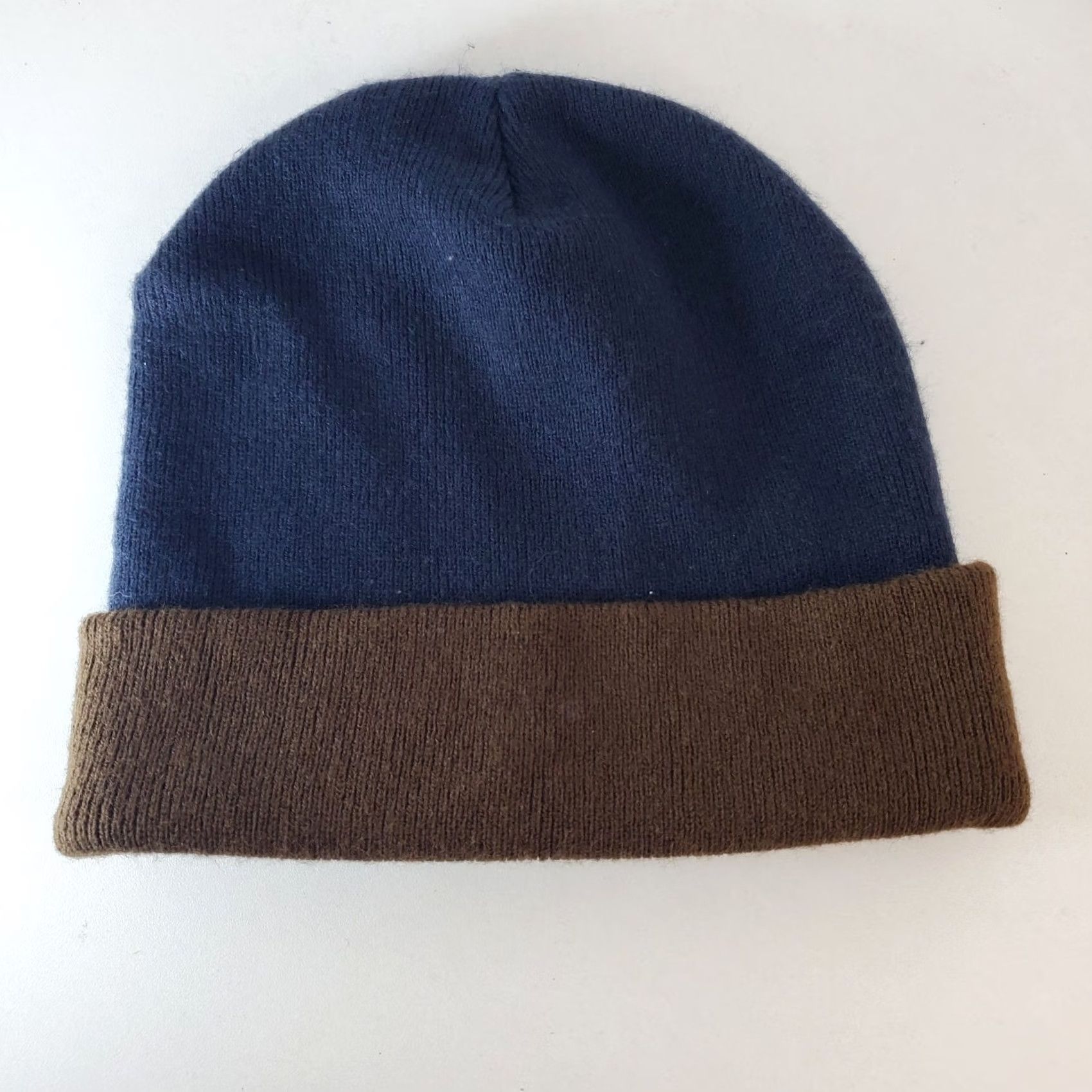 RVCA RVCA Beanie Hat Cap Adult Unisex Navy Brown Outdoor Gorpcore Builder Size ONE SIZE - 3 Thumbnail