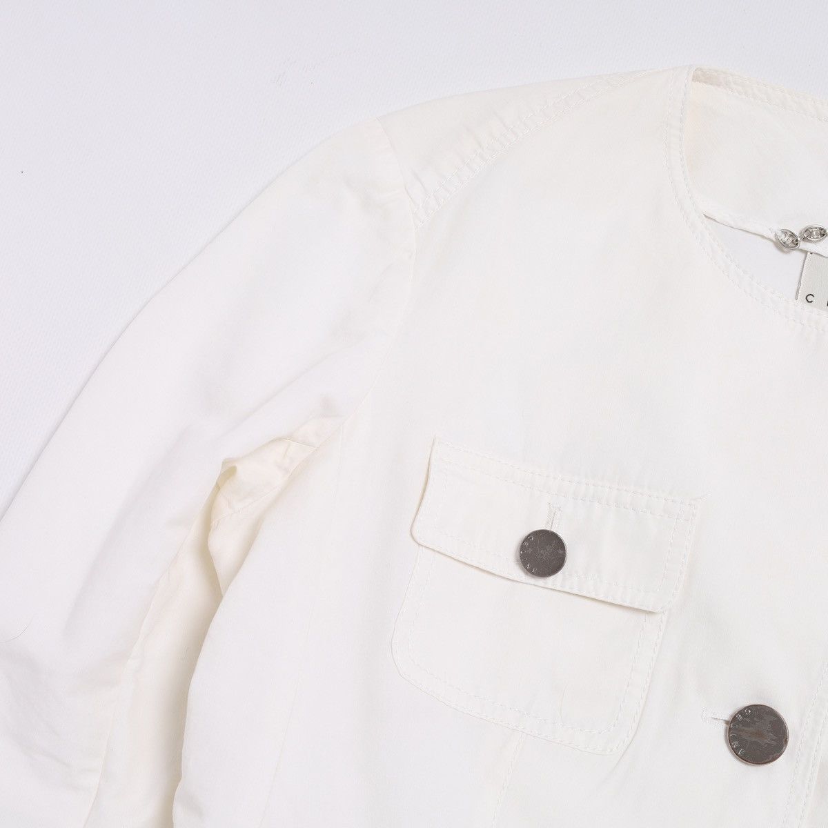 Celine Celine White Cotton Blazer Jacket size 40 Size M / US 6-8 / IT 42-44 - 10 Thumbnail