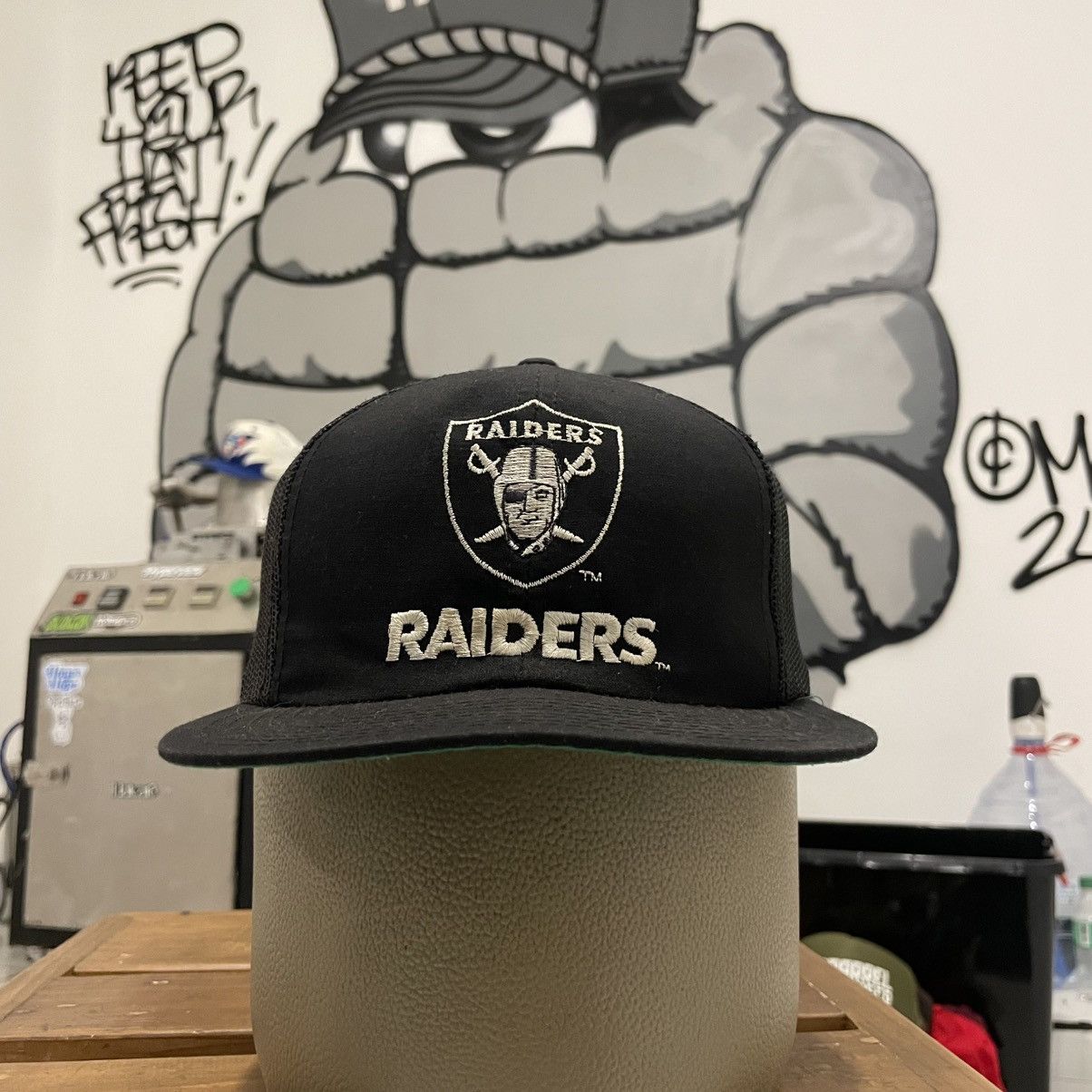 90's Oakland Raiders Script Golfer Hat