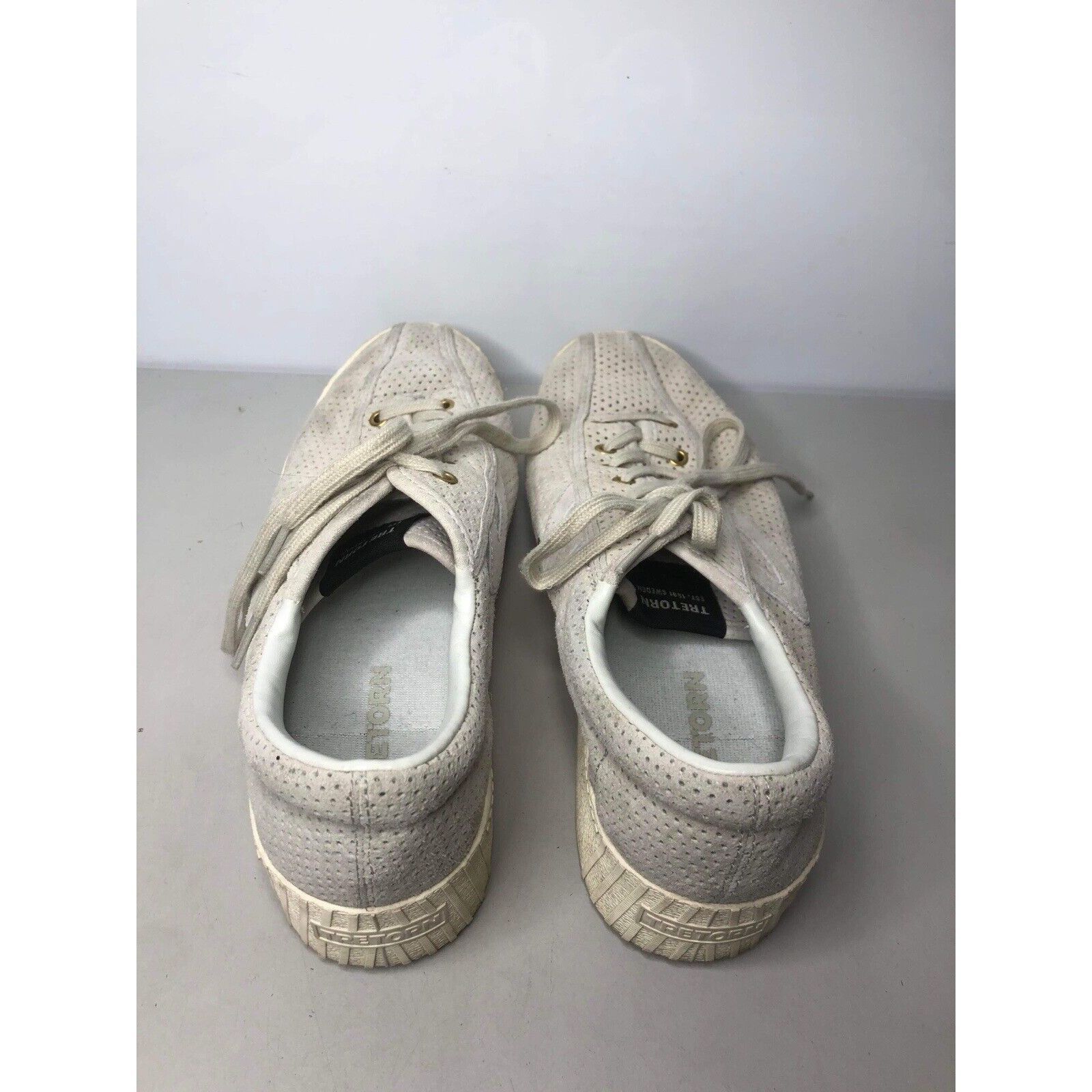 Tretorn Tretorn Nyliteplus Ivory White Perforated Lace Sneaker Shoes Size US 9 / IT 39 - 5 Thumbnail