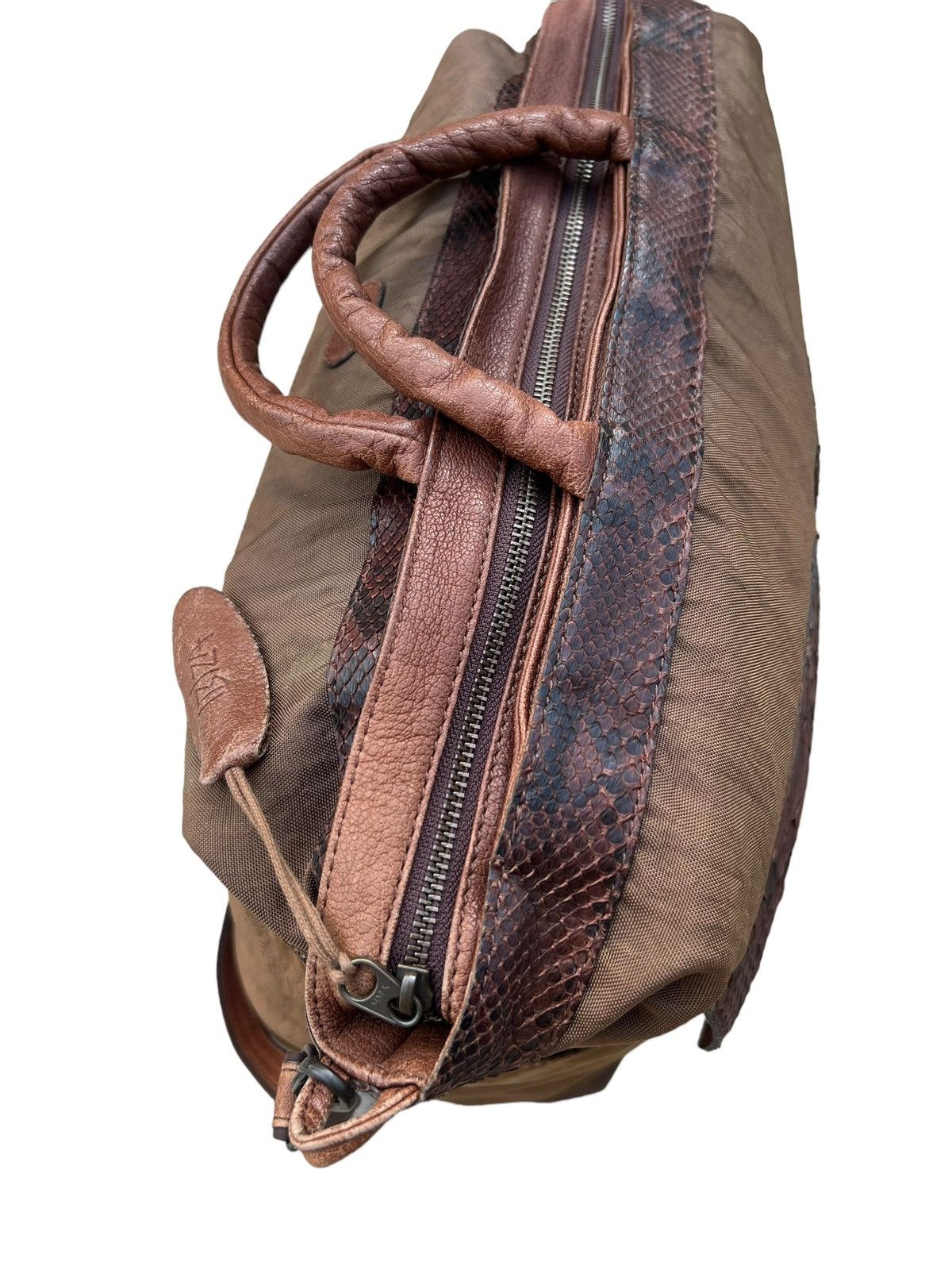 Leather Vintage Ibiza Japan Hybrid Python Skin 2 Way Bag Size ONE SIZE - 15 Thumbnail