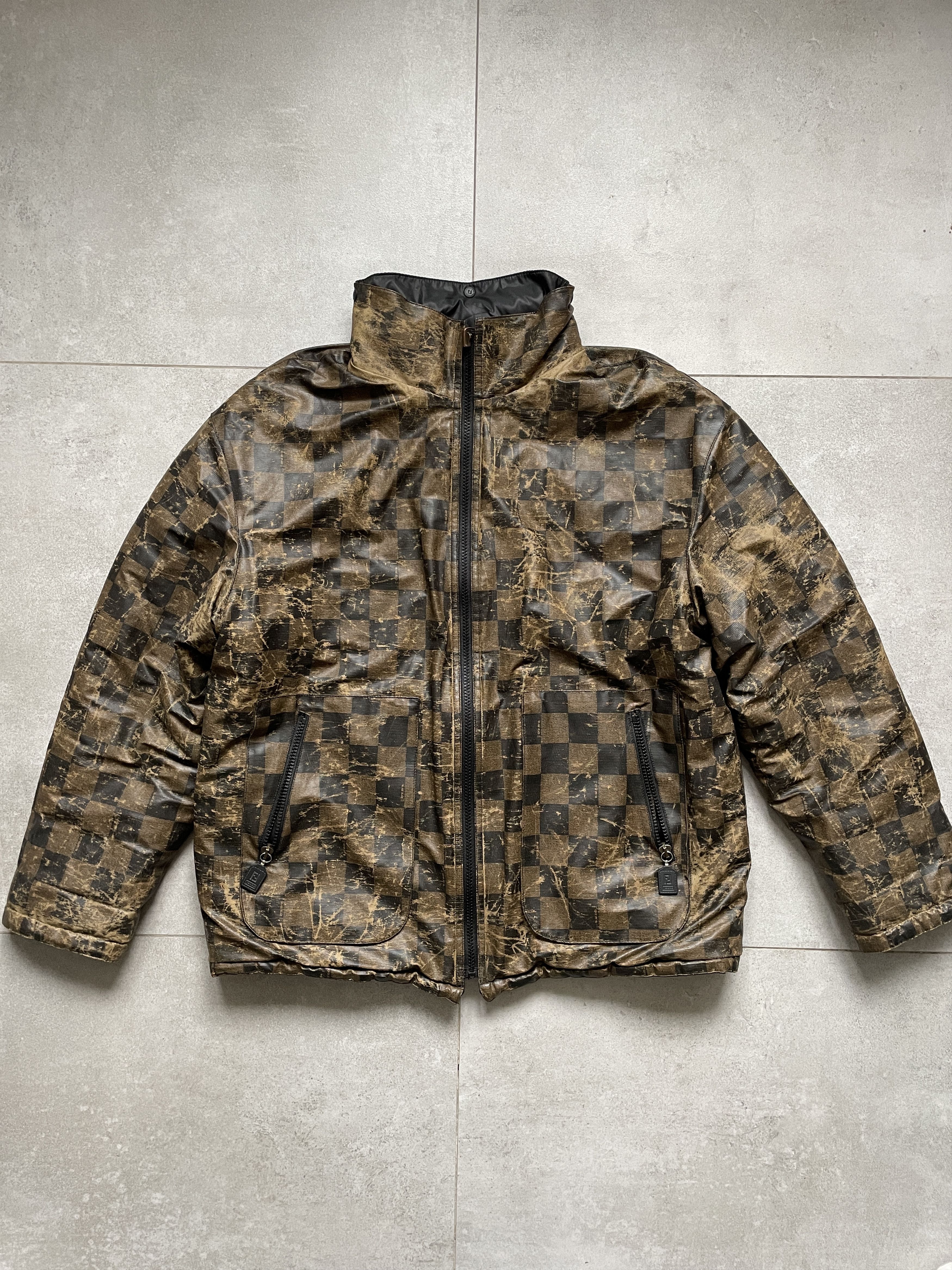 ARCHIVE FENDI ROMA REVERSIBLE MONOGRAM INSULATED JACKET