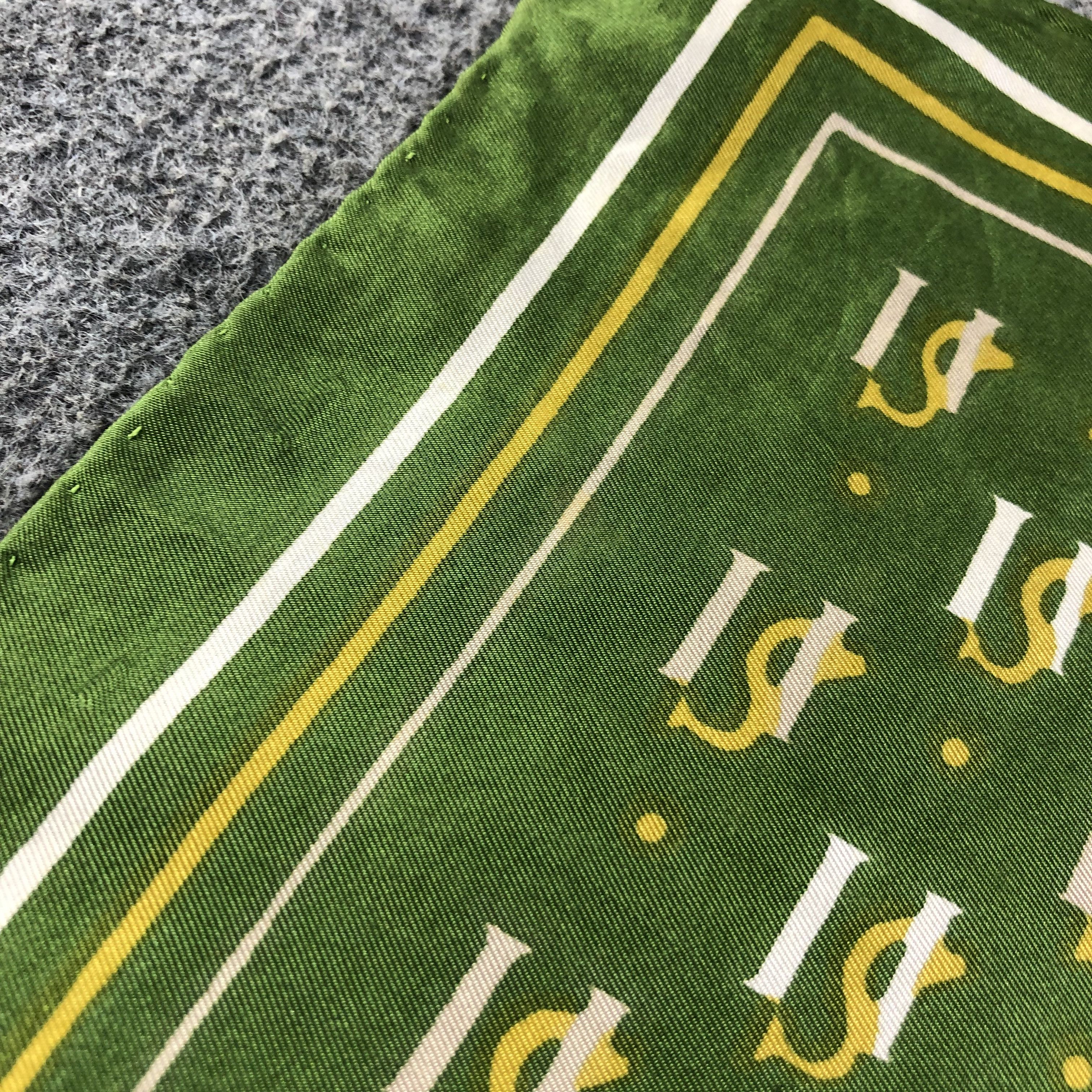 Vintage Luxury Hand Rolled Silk Scarf M452 Size ONE SIZE - 9 Thumbnail