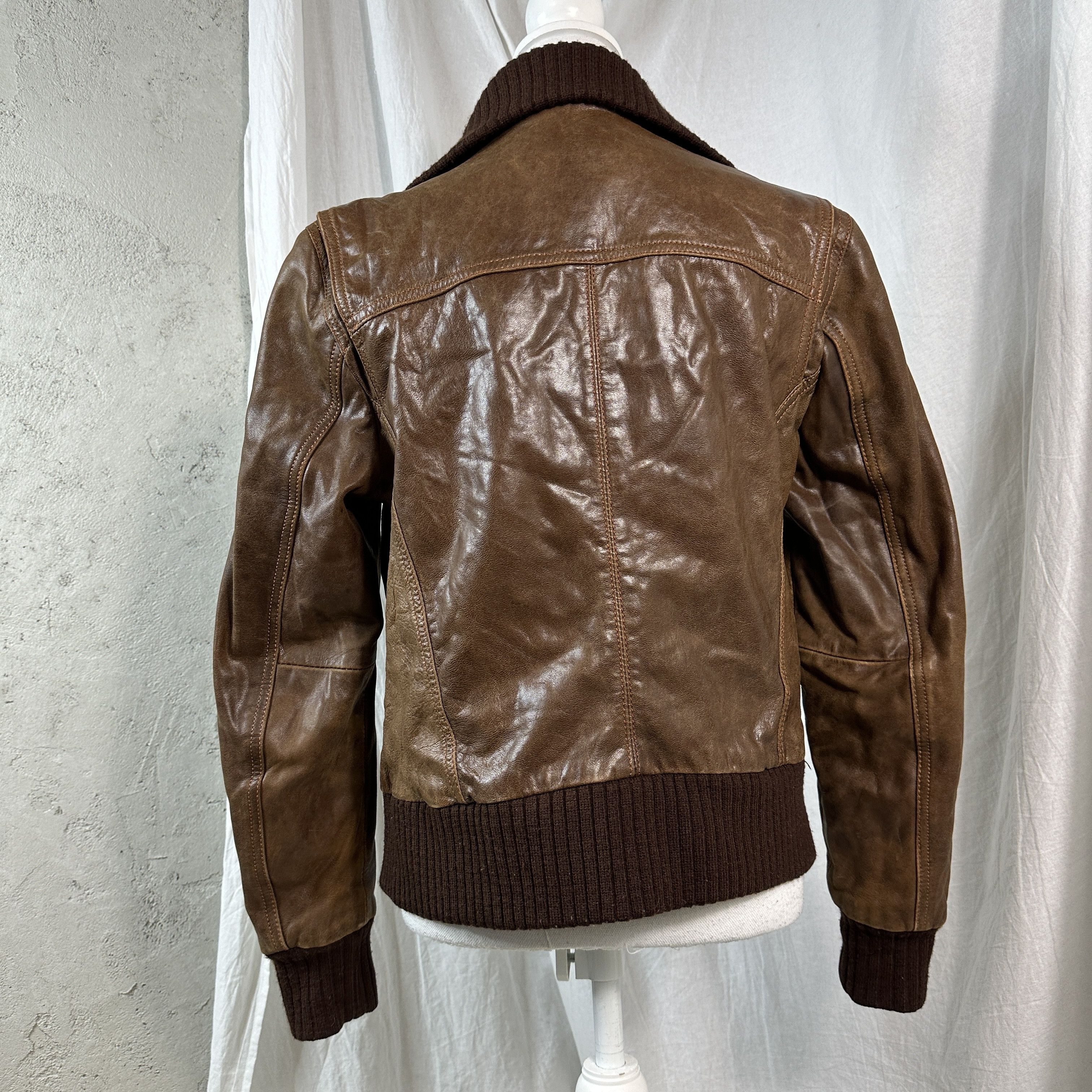 Vintage Vintage Brown Leather Jacket Size US L / EU 52-54 / 3 - 8 Thumbnail