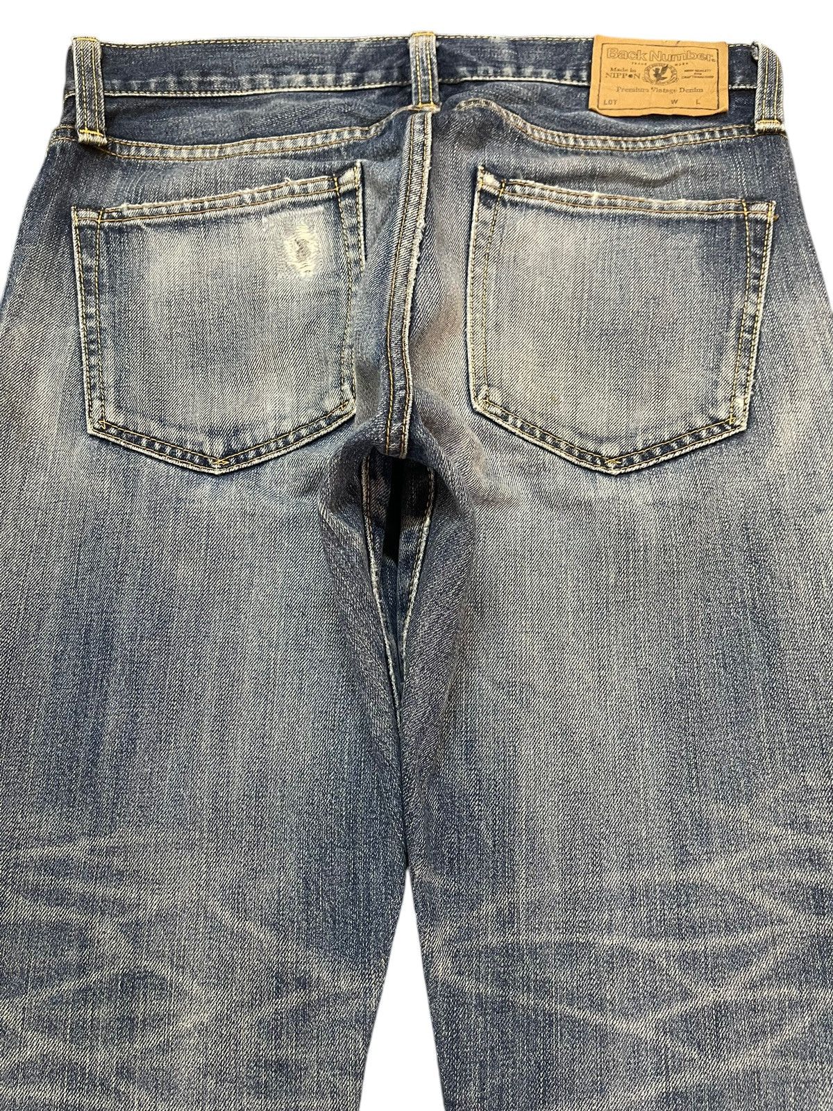 14th Addiction Vintage Japanese Brand Faded Wash Distressed Style Jeans Size US 31 - 5 Thumbnail