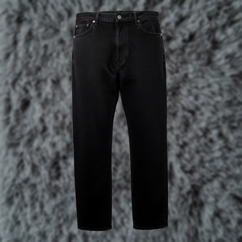 Levi's Levi's 505 Jeans Mens 42x32 Black Rinse Straight Regular Fit Denim Zip Fly Men's Jeans Black Rinse 42 W42 L32 Leather Patch Logo Five-Pocket Pocket Size US 42 / EU 58 - 1 Thumbnail