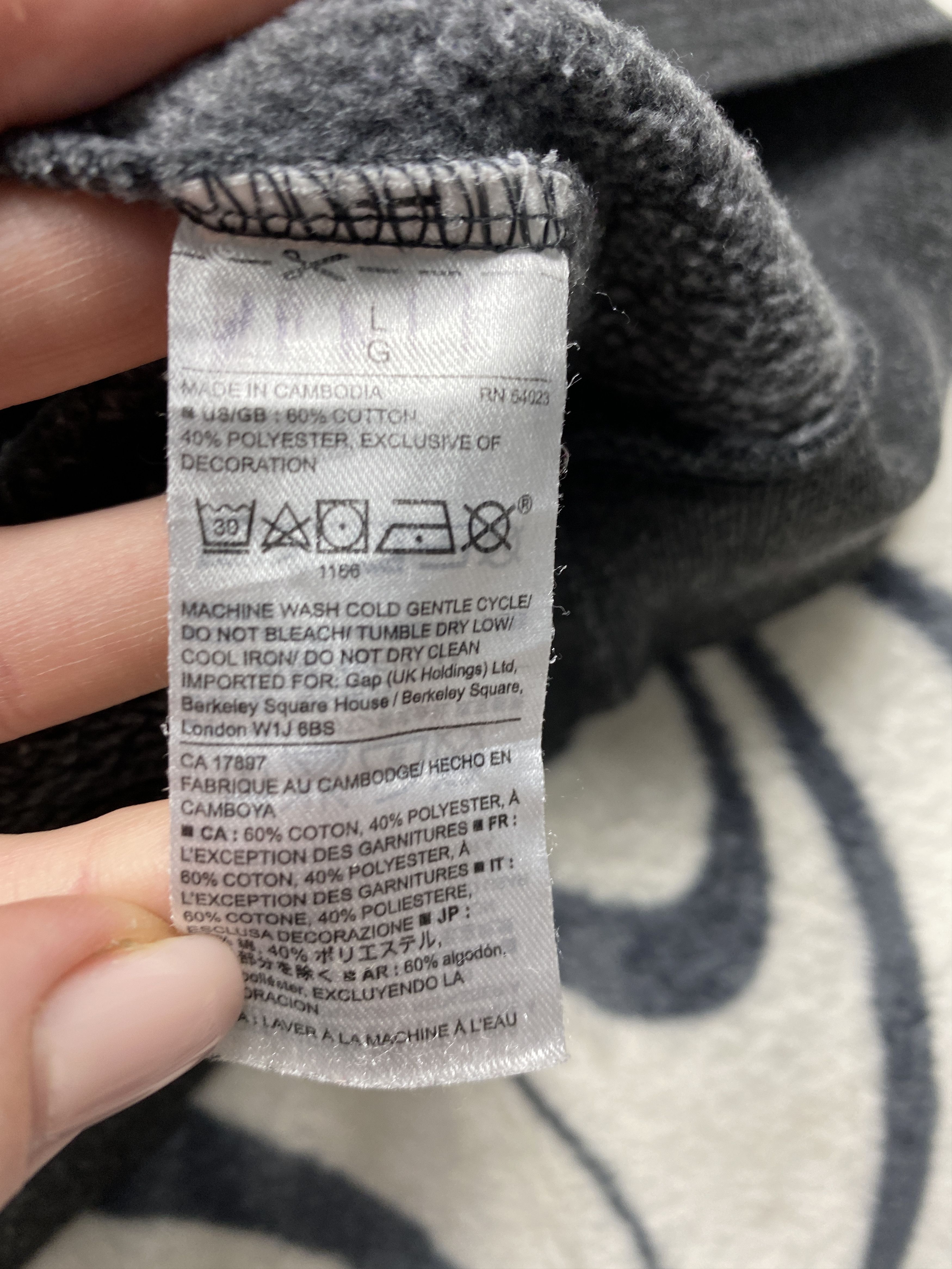Gap × Vintage Gap Vintage Mens Hoodie Size US L / EU 52-54 / 3 - 6 Thumbnail