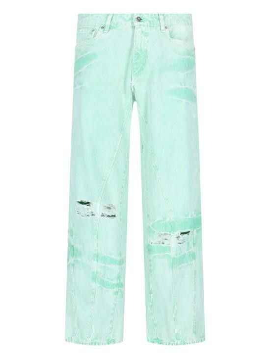 PDF PDF Men Denim Pants DFM03015TF120PX VERDE ACQUA Green Size US 34 / EU 50 - 1 Thumbnail