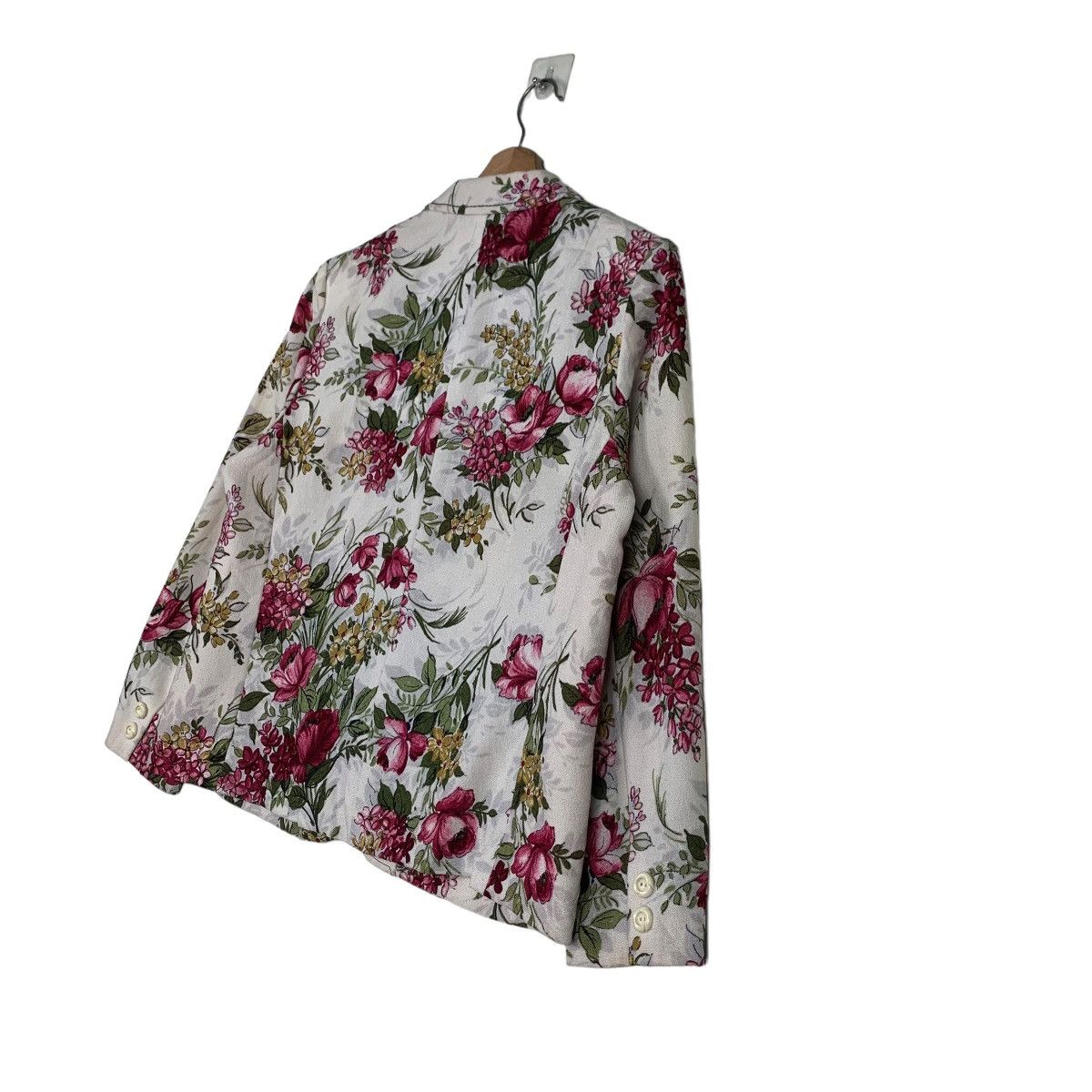 Japanese Brand LAPINE Floral Graphic Casual Jacket #0195-C10 Size M / US 6-8 / IT 42-44 - 9 Thumbnail
