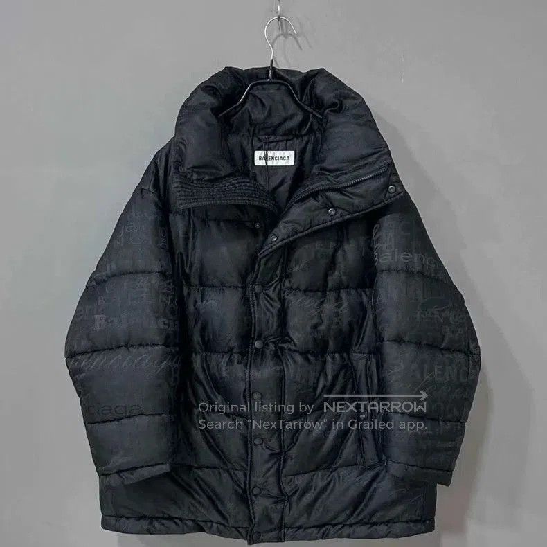 Balenciaga Balenciaga Logo Puffer Coat Black. Size US XS / EU 42 / 0 - 2 Thumbnail