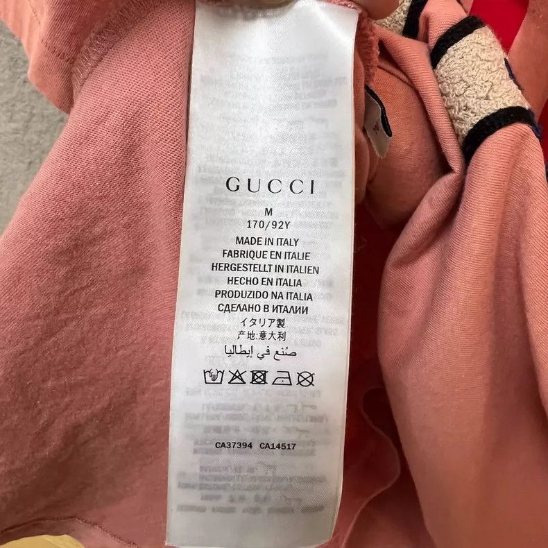 Gucci Gucci Pink short sleeves with puppy print on the chest Size M / US 6-8 / IT 42-44 - 4 Thumbnail
