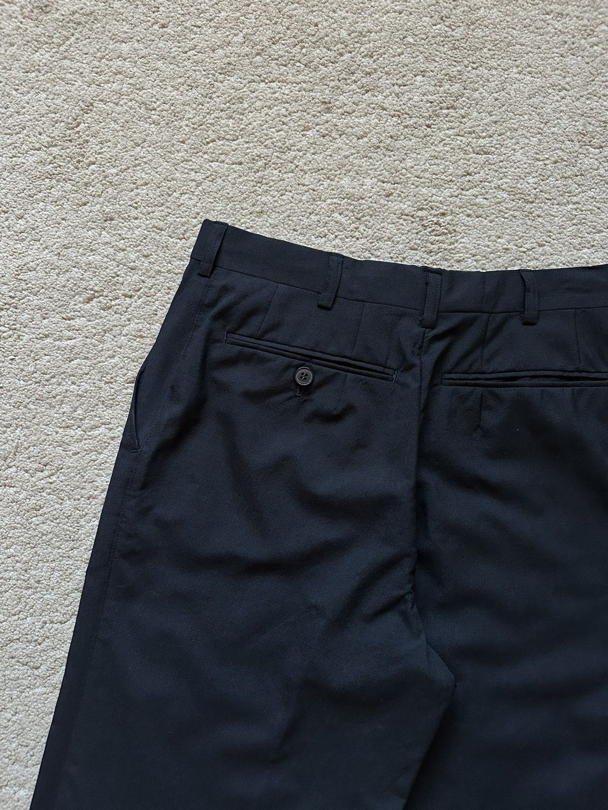 Yves Saint Laurent 1990s YSL Diffusion Homme Straight Leg Wool Pant Size US 27 - 5 Thumbnail