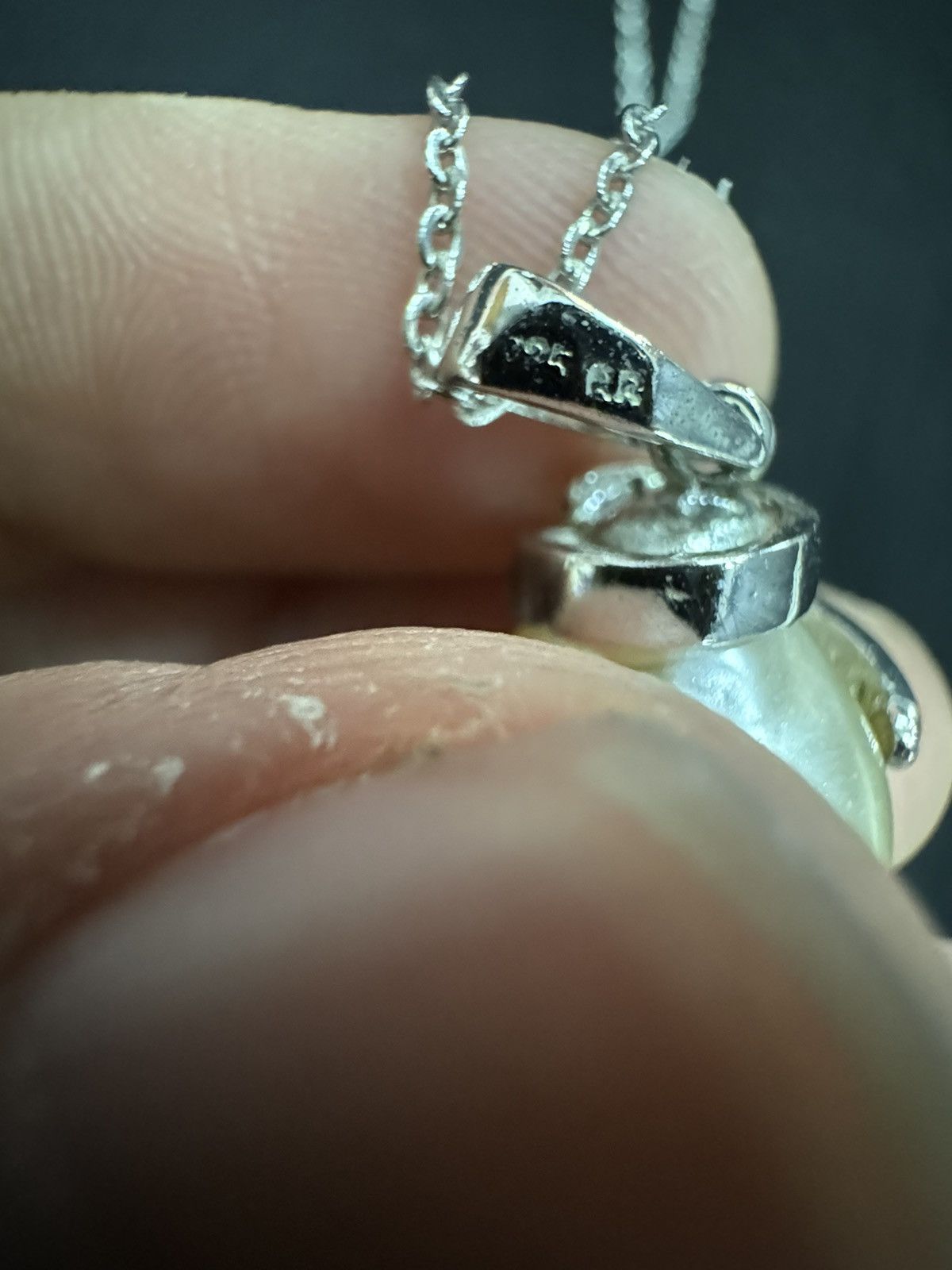 Jewelry × Vintage NATURAL PEARL RUBY STERLING SILVER NECKLACE Size ONE SIZE - 5 Thumbnail