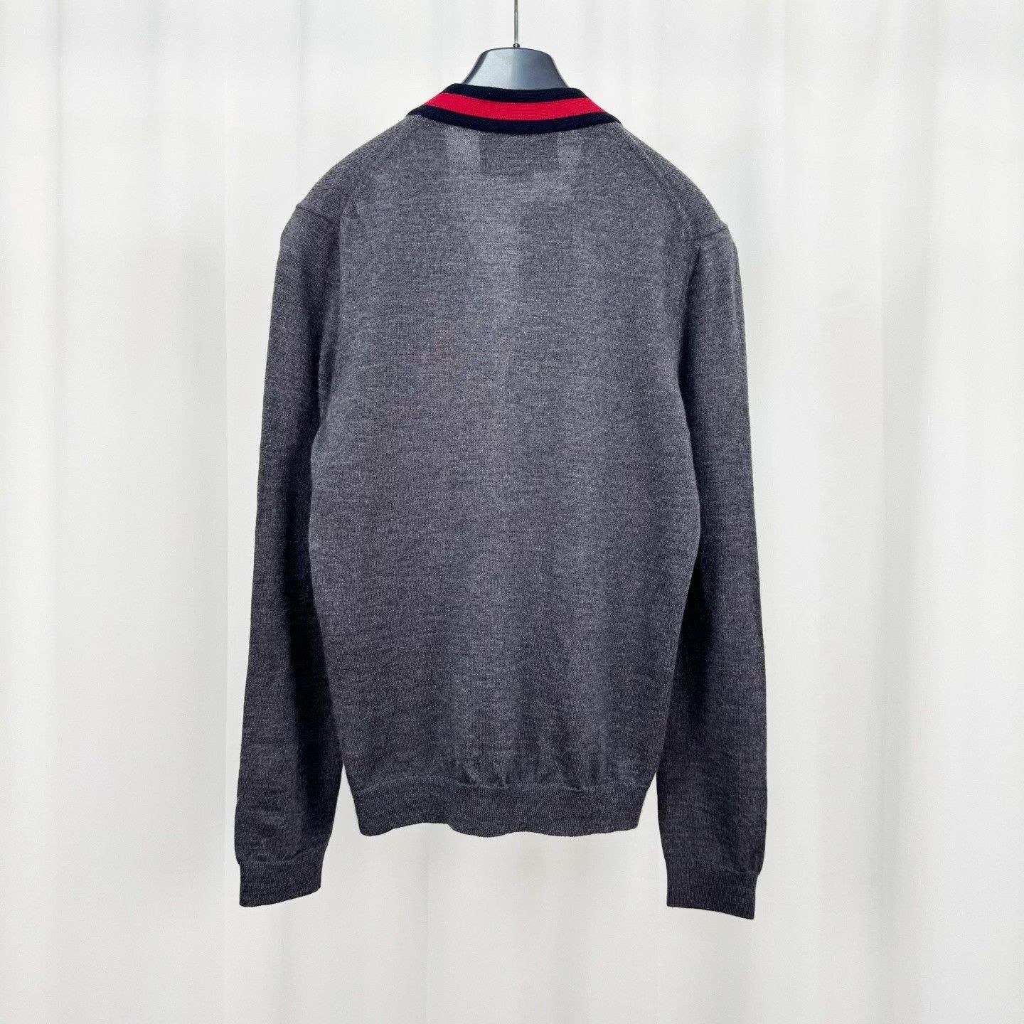 Gucci Gucci Striped Web Wool Knit Cardigan Size US S / EU 44-46 / 1 - 2 Thumbnail