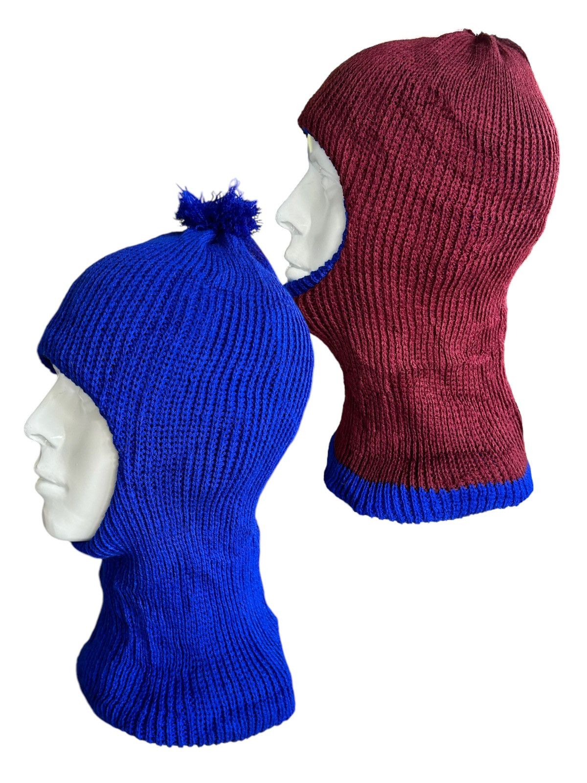 Japanese Brand × Kapital × Vintage Balaclava Masked Reversible Rare Design knitt Beanie ☠️☠️🎌 Size ONE SIZE - 1 Thumbnail