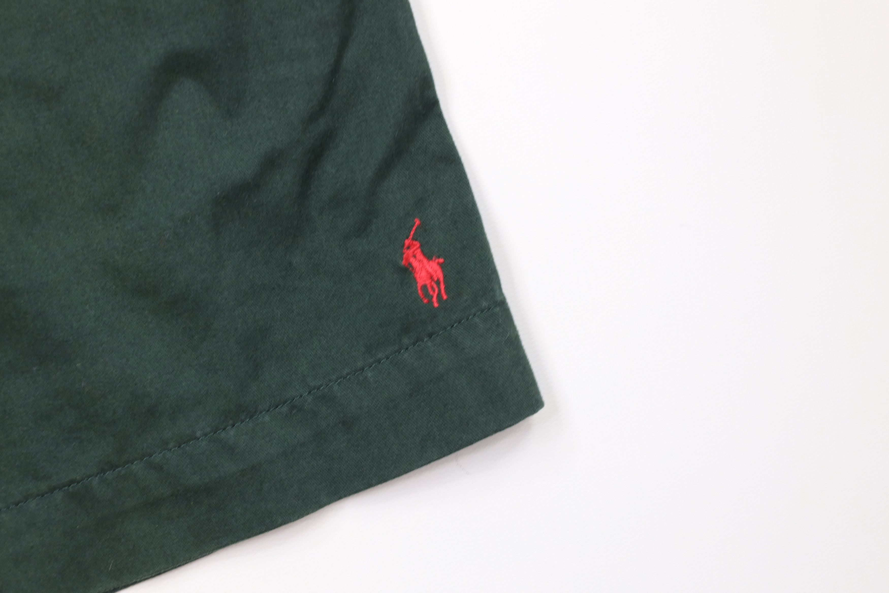 Ralph Lauren Vintage 90s Ralph Lauren Above Knee Cotton Dad Shorts Dark Size US 36 / EU 52 - 5 Thumbnail