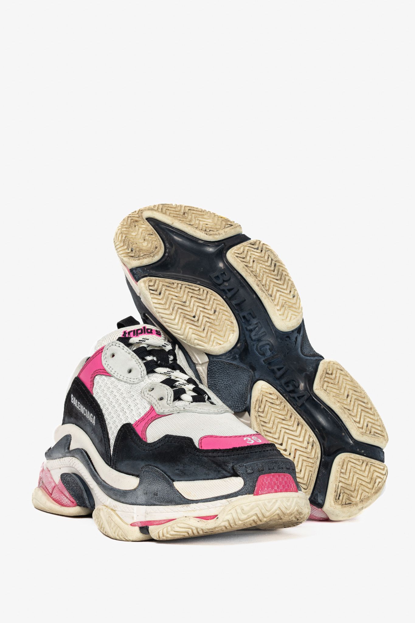Balenciaga Balenciaga Triple S Chunky Low-Top Sneakers Size US 6 / IT 36 - 4 Thumbnail