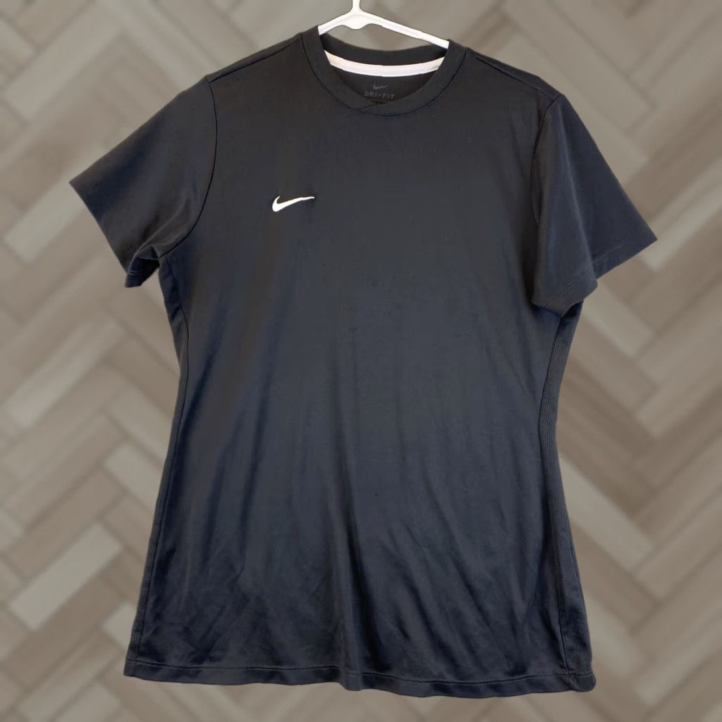Nike Nike Pro Womens Active Top Shirt Black Short Sleeve Crew Neck L 53-25 Size L / US 10 / IT 46 - 1 Thumbnail