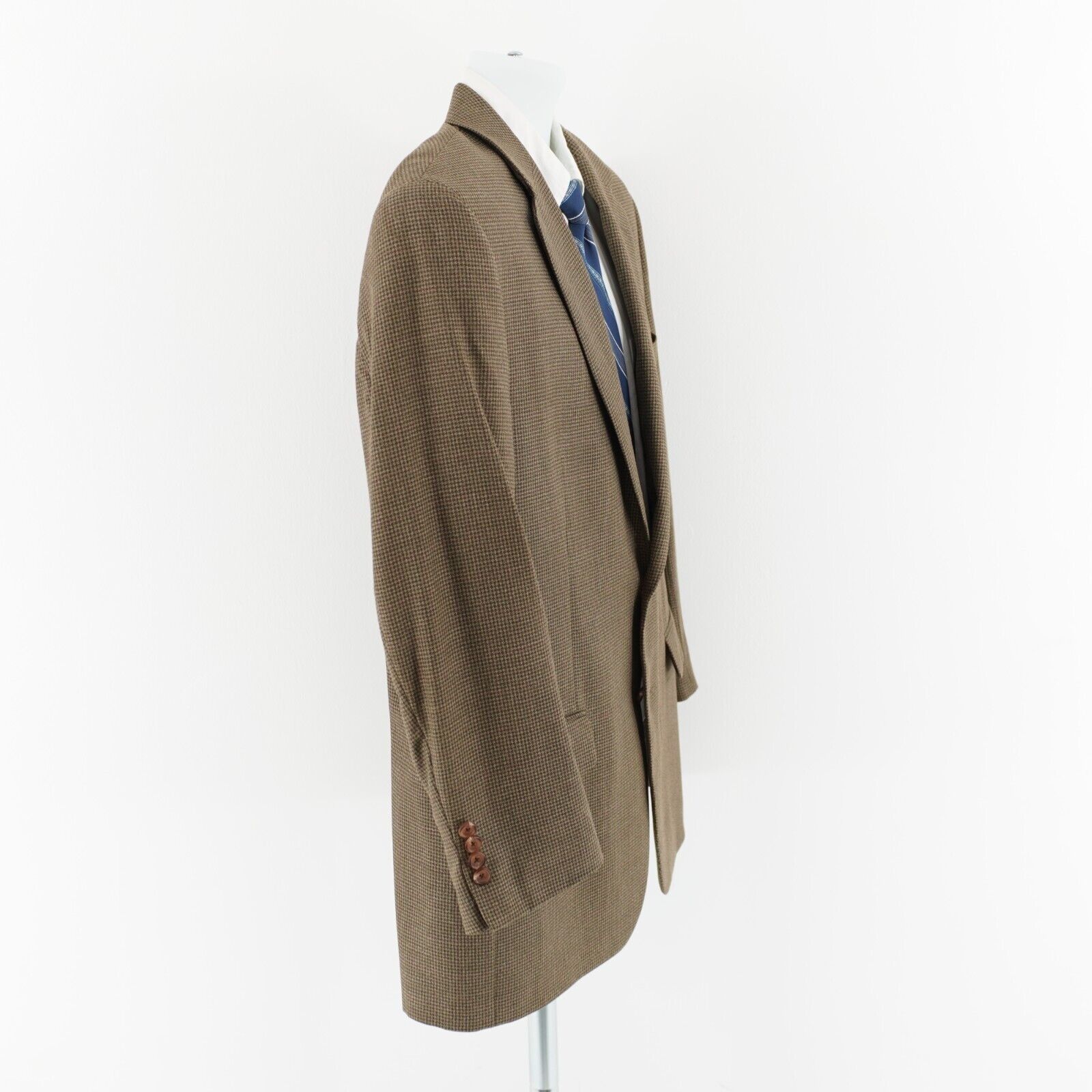 Ralph Lauren Ralph Lauren Tan Green Houndstooth Red Windowpane Wool Silk Size 42R - 8 Thumbnail
