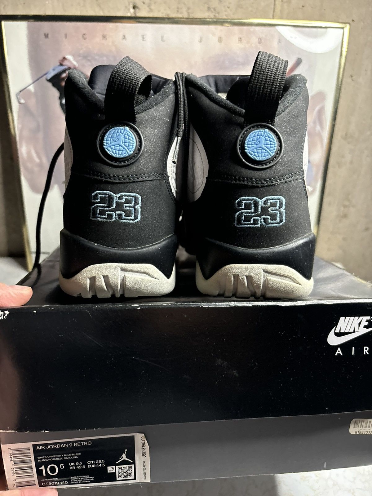 Jordan Brand Jordan Retro 9 ‘university’ Size US 10.5 / EU 43-44 - 7 Thumbnail